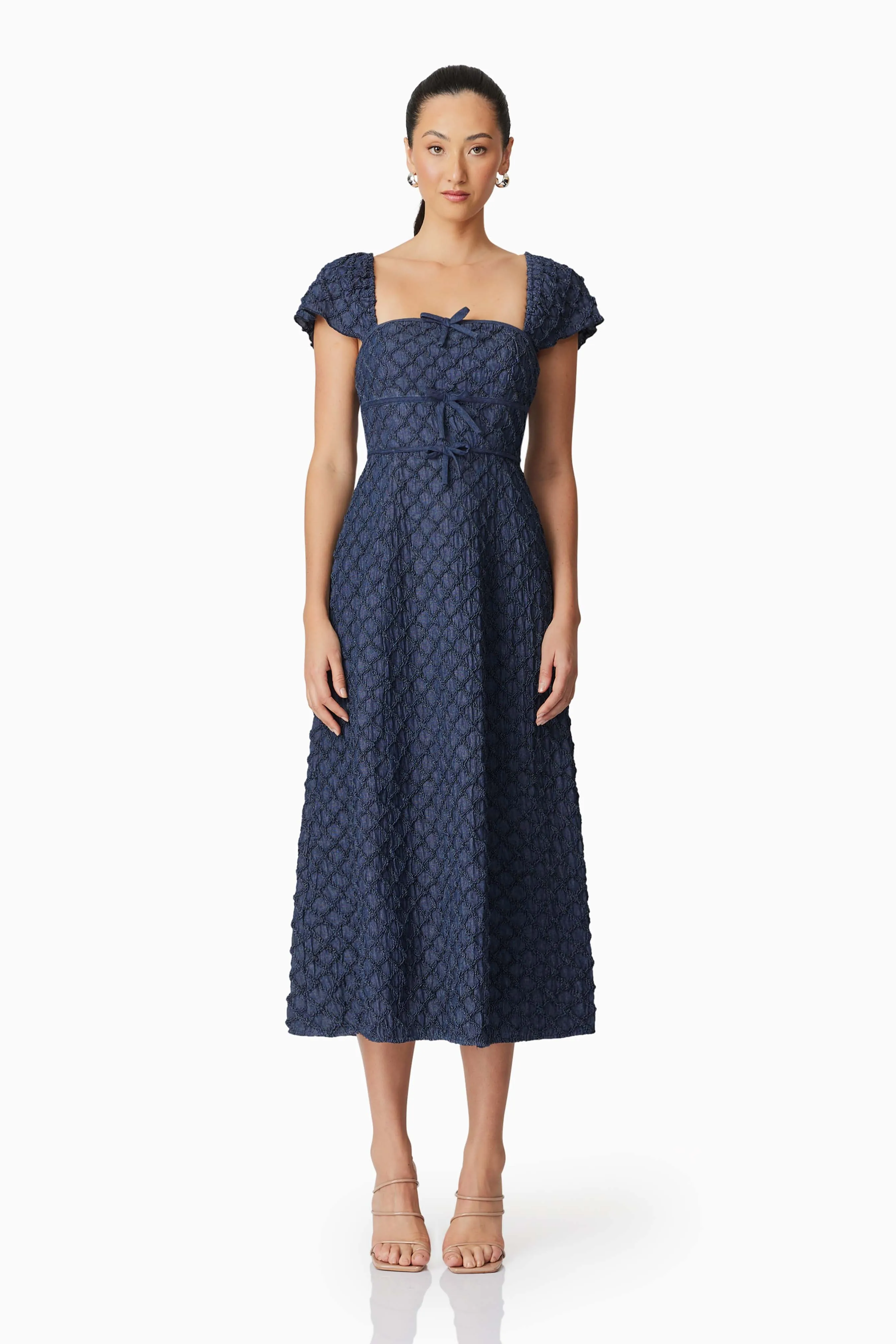 Keeley Midi Dress in Blue sold by Elliatt