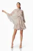 Monica Cape Mini Dress in Floral sold by Elliatt
