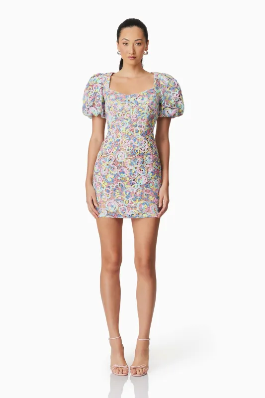 Rue Mini Dress in Purple sold by Elliatt