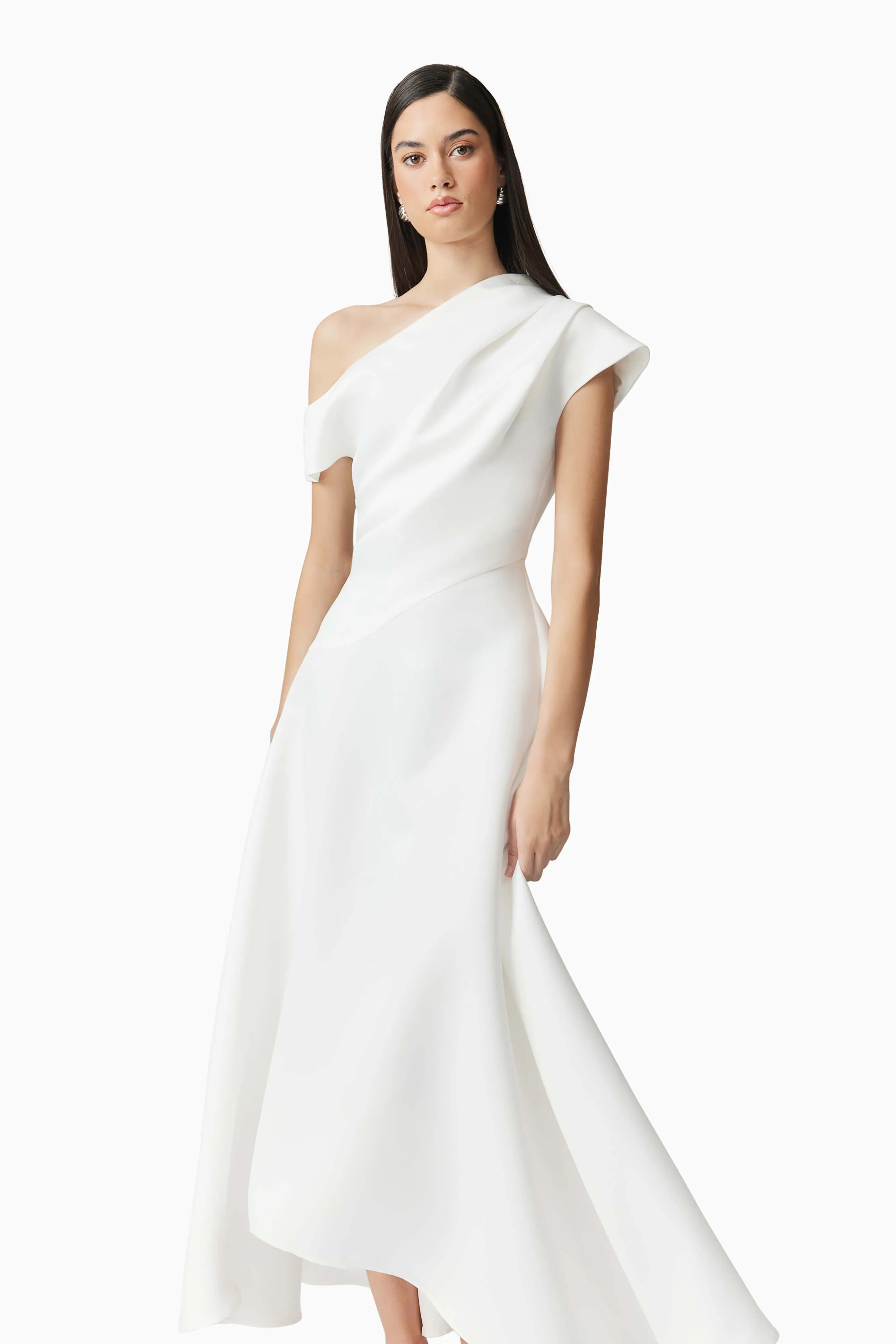 Marissa One Shoulder Gown in White sold by Elliatt product image thumbnail 5