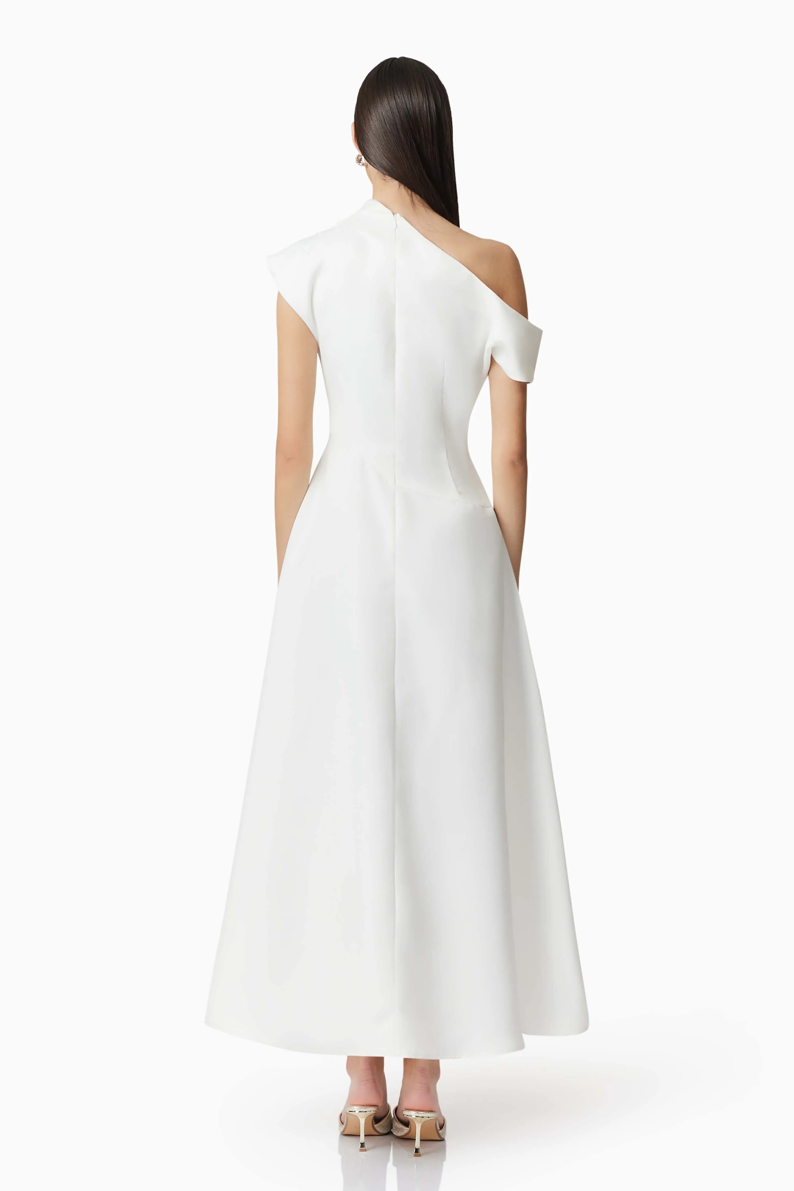 Marissa One Shoulder Gown in White sold by Elliatt product image thumbnail 4