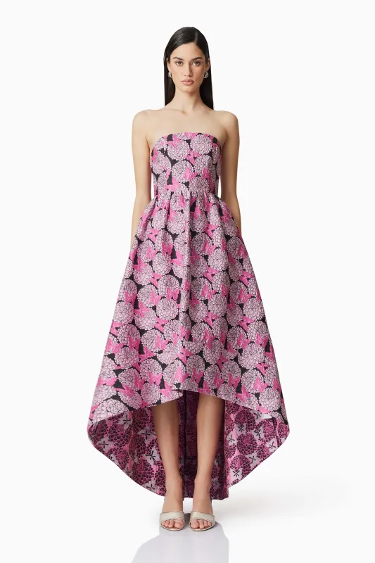 Aimee Strapless Gown in Pink made by Elliatt