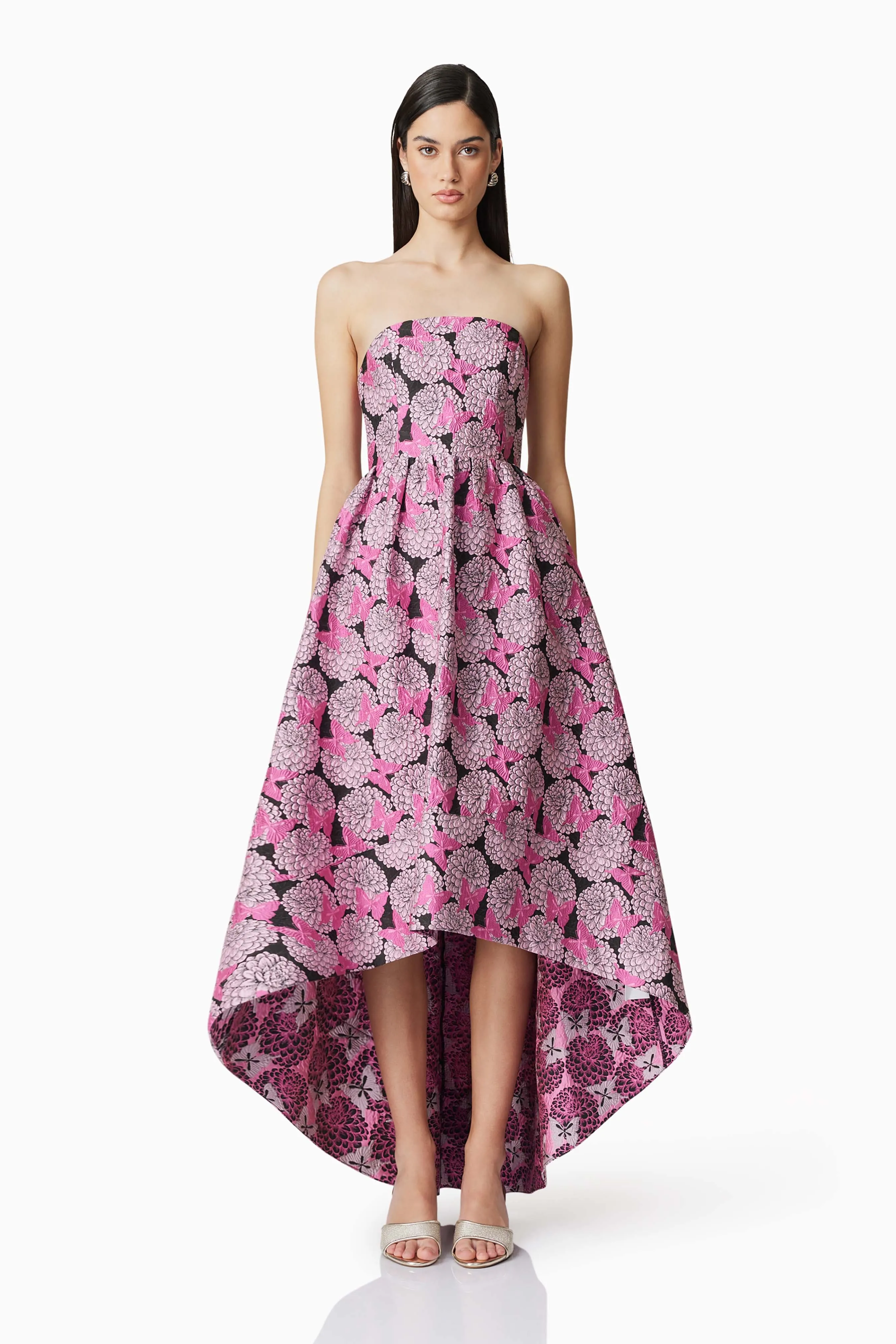 Aimee Strapless Gown in Pink sold by Elliatt