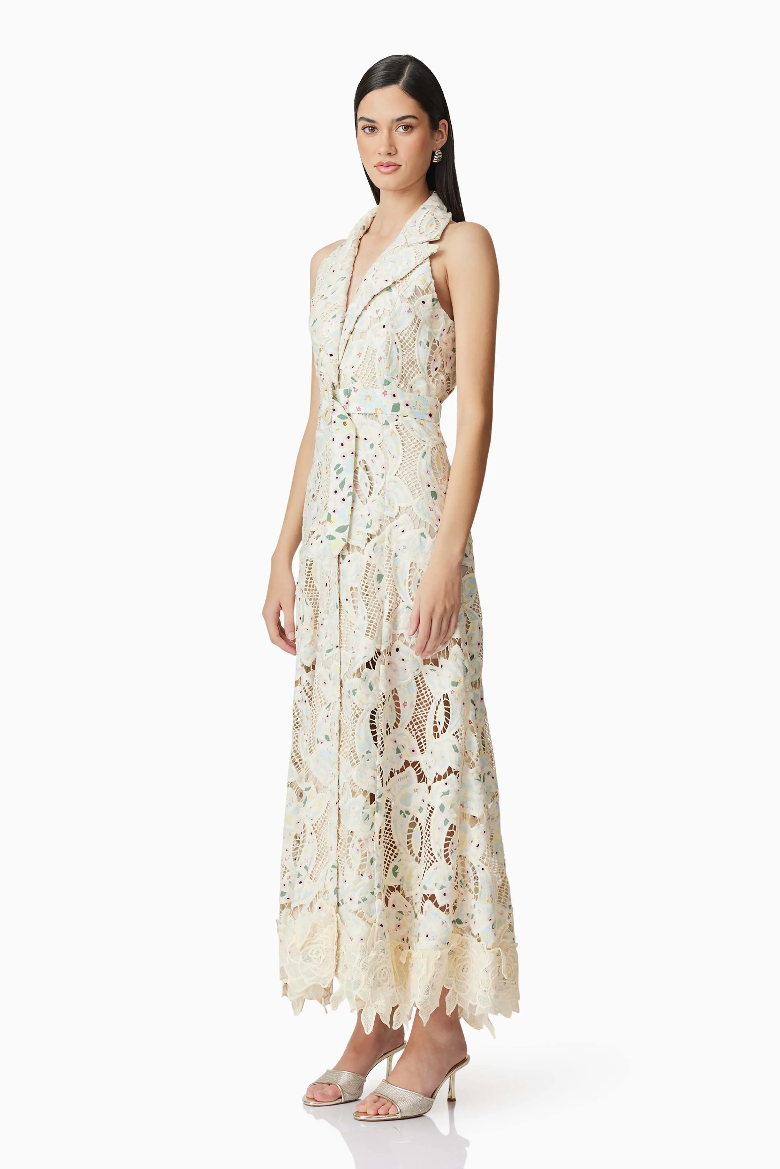 Kyla Floral Maxi Dress in White sold by Elliatt product image thumbnail 2