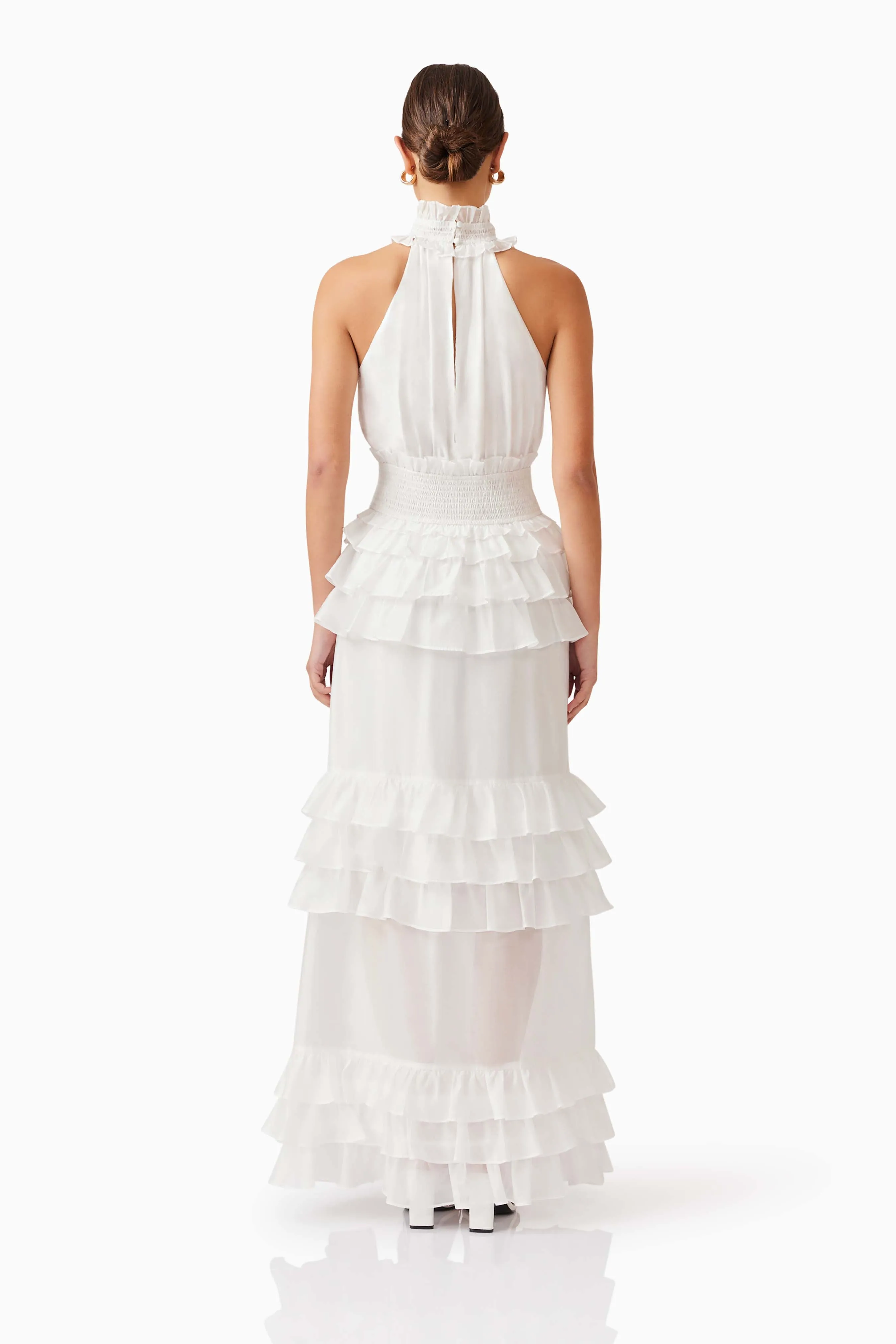 Kalani Halter Maxi Dress in White sold by Elliatt product image thumbnail 5