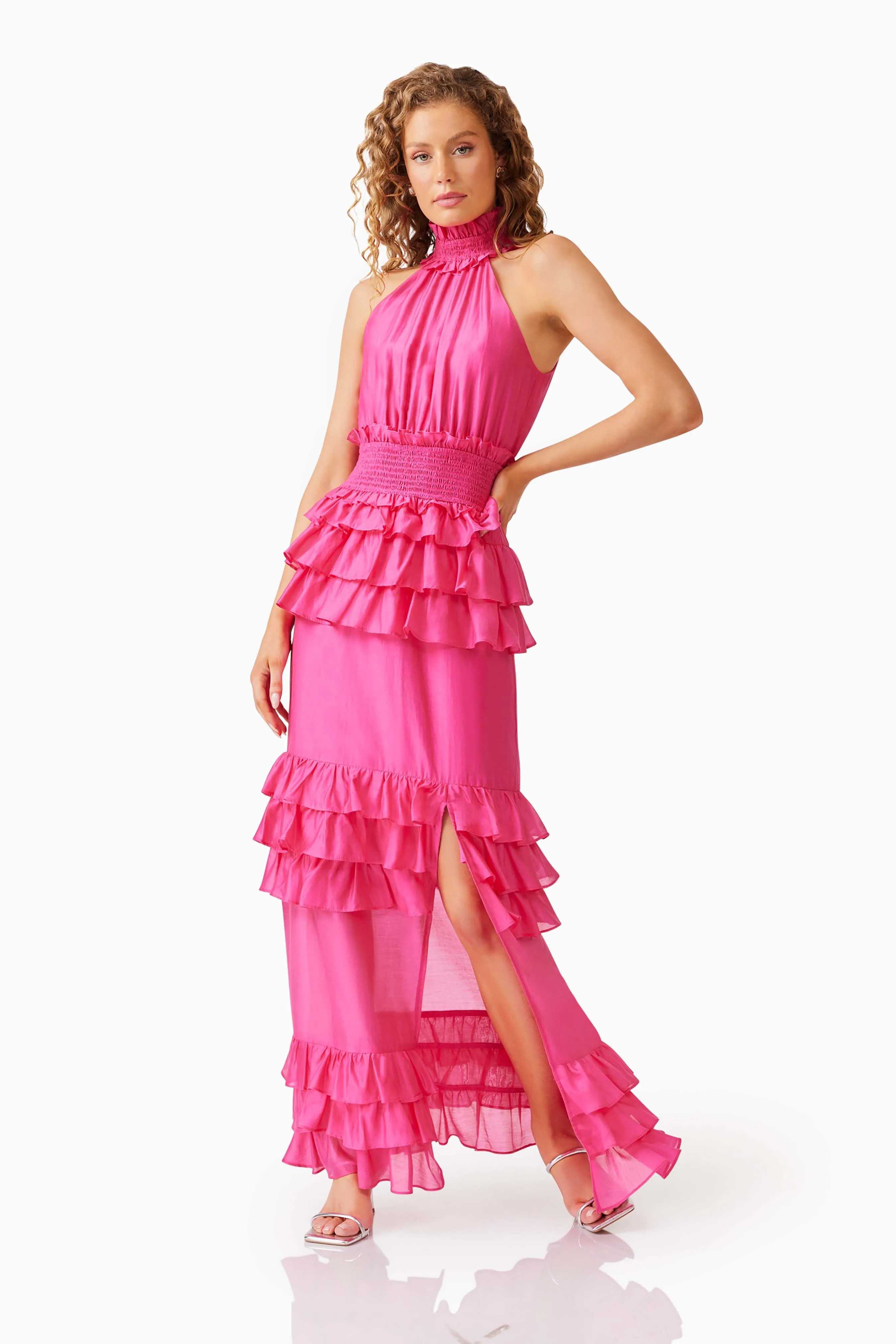 Kalani Halter Maxi Dress in Pink sold by Elliatt product image thumbnail 4