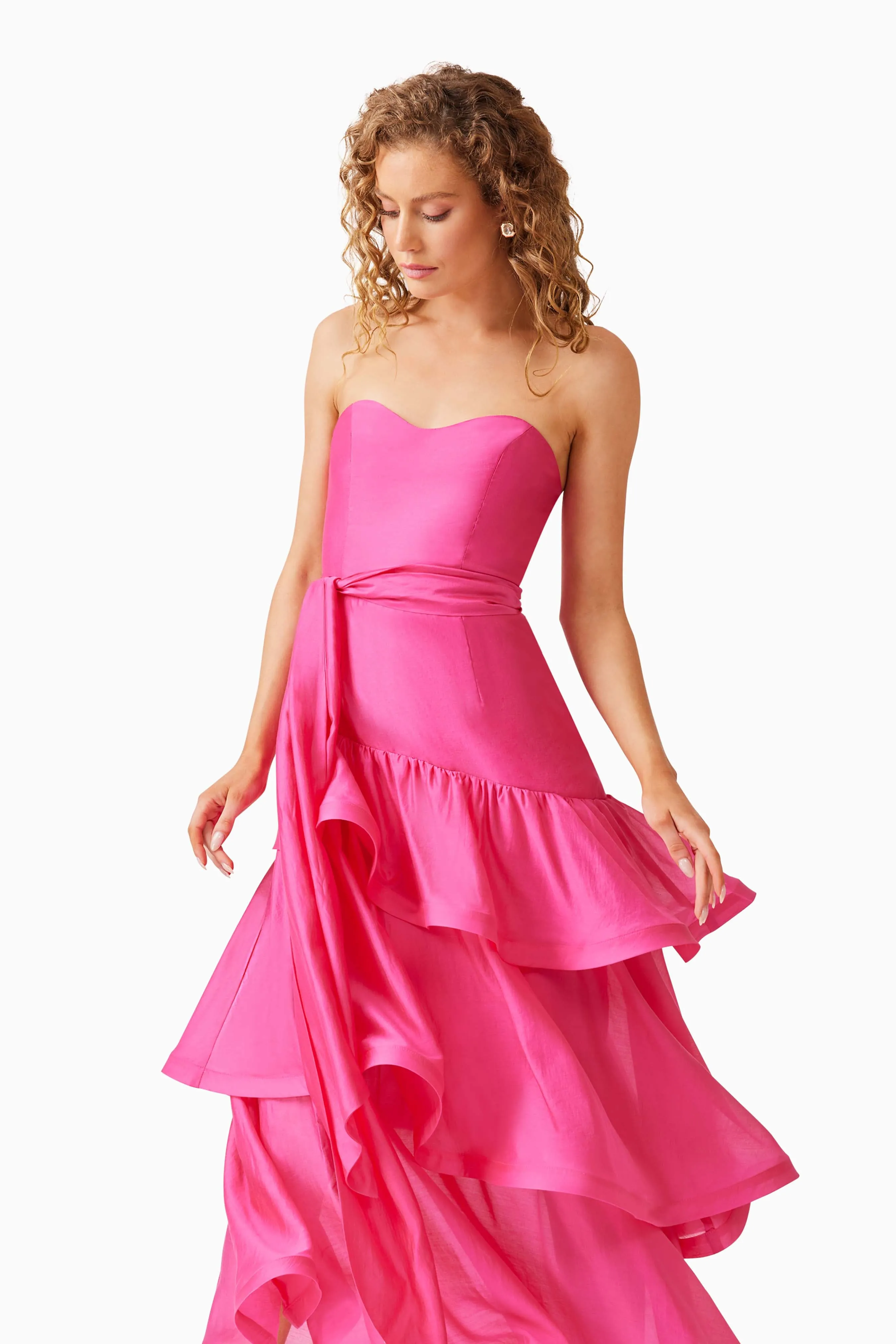 Kalani Strapless Maxi Dress in Pink sold by Elliatt product image thumbnail 2
