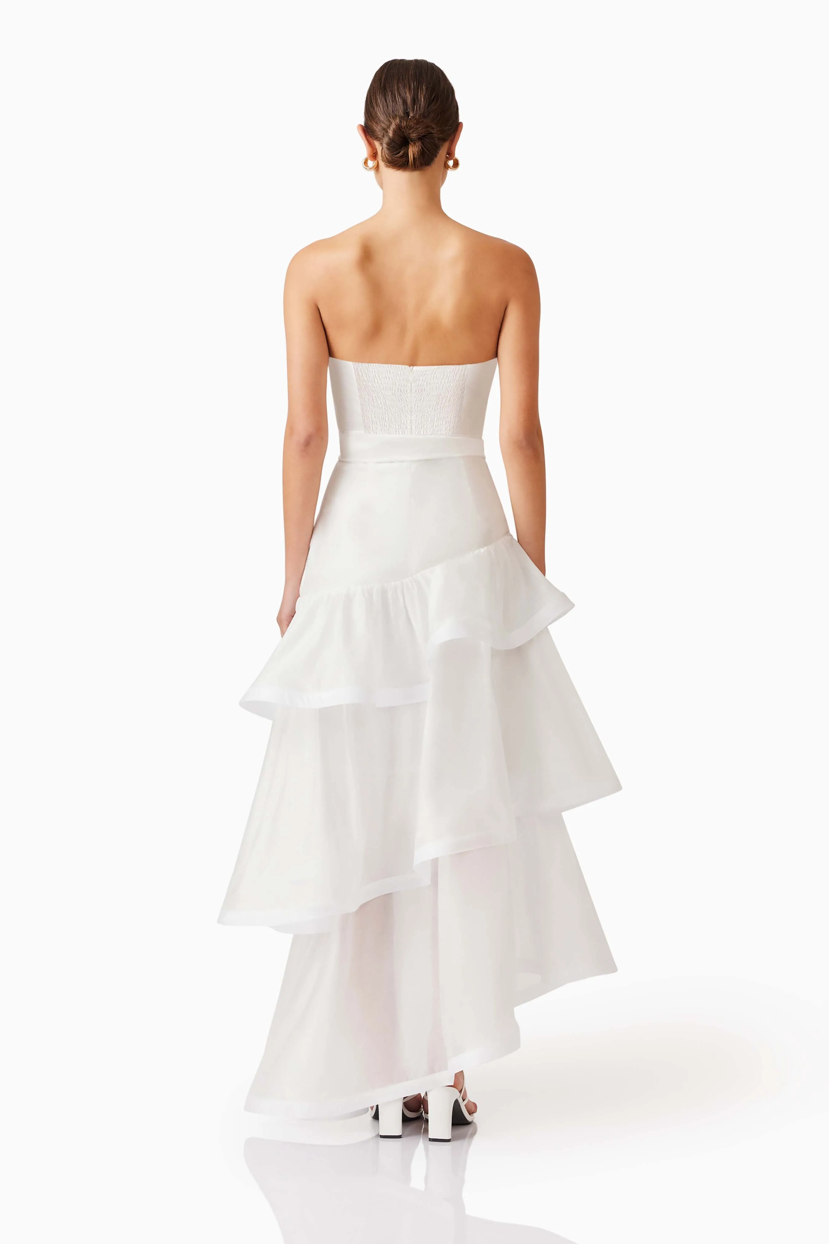 Kalani Strapless Maxi Dress in White sold by Elliatt product image thumbnail 5