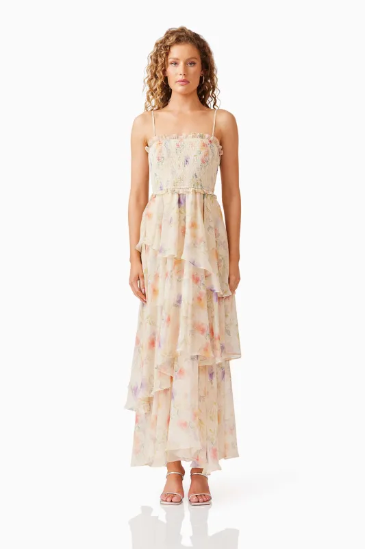 Livette Maxi Dress in Floral sold by Elliatt