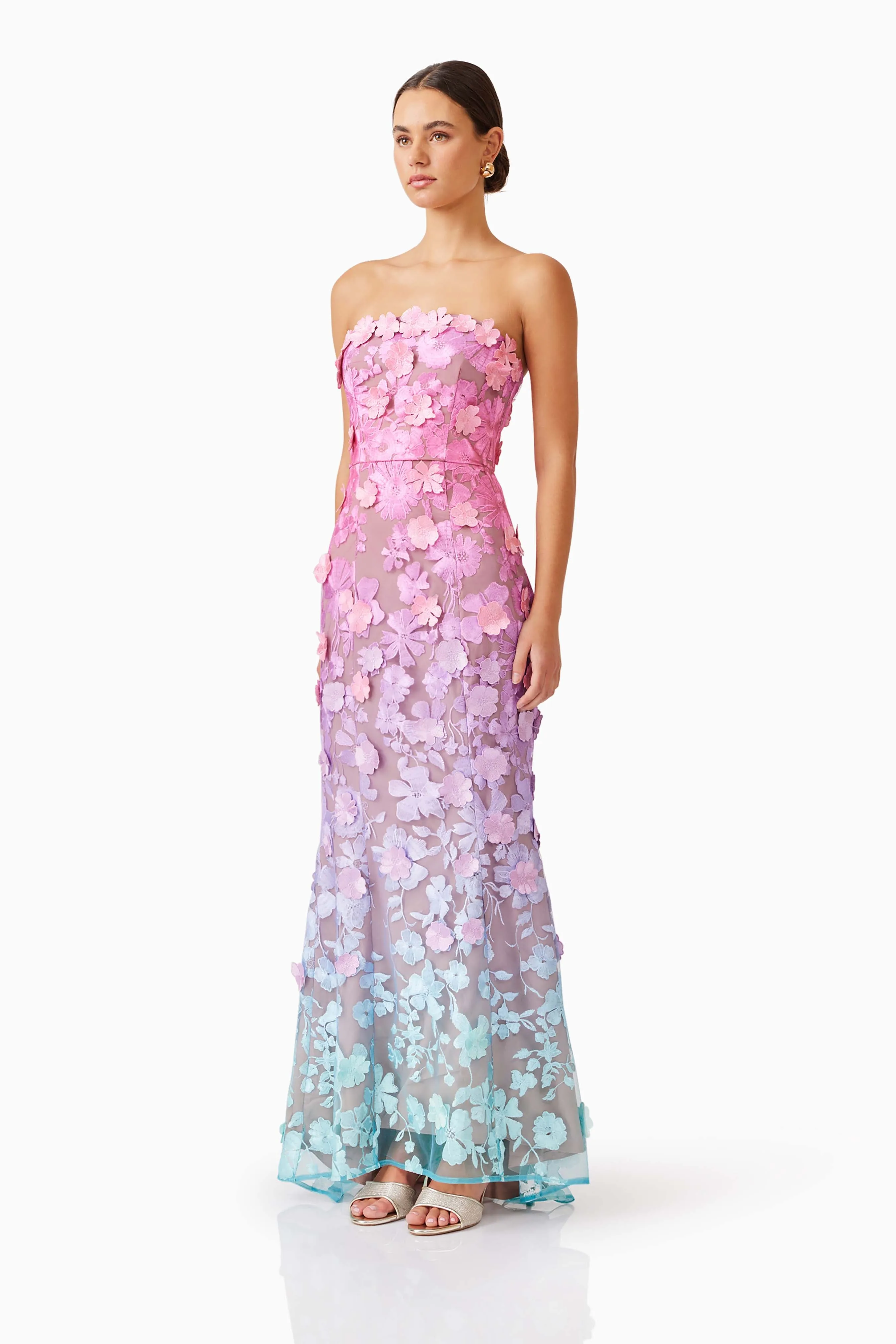 Elle Gown in Pink & Blue Ombre sold by Elliatt product image thumbnail 2