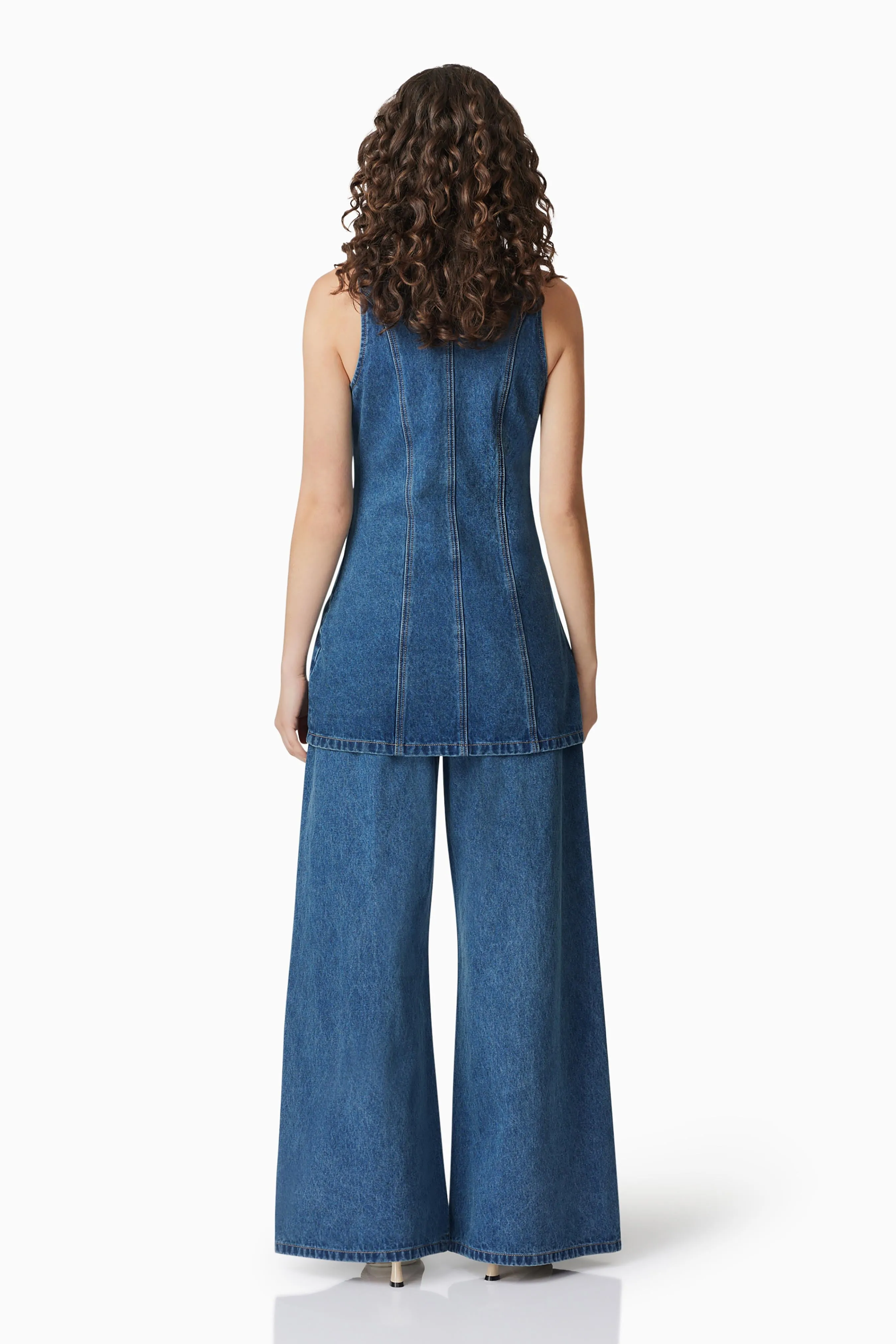 CURAAE Clara Sleeveless Denim Top sold by Elliatt product image thumbnail 4