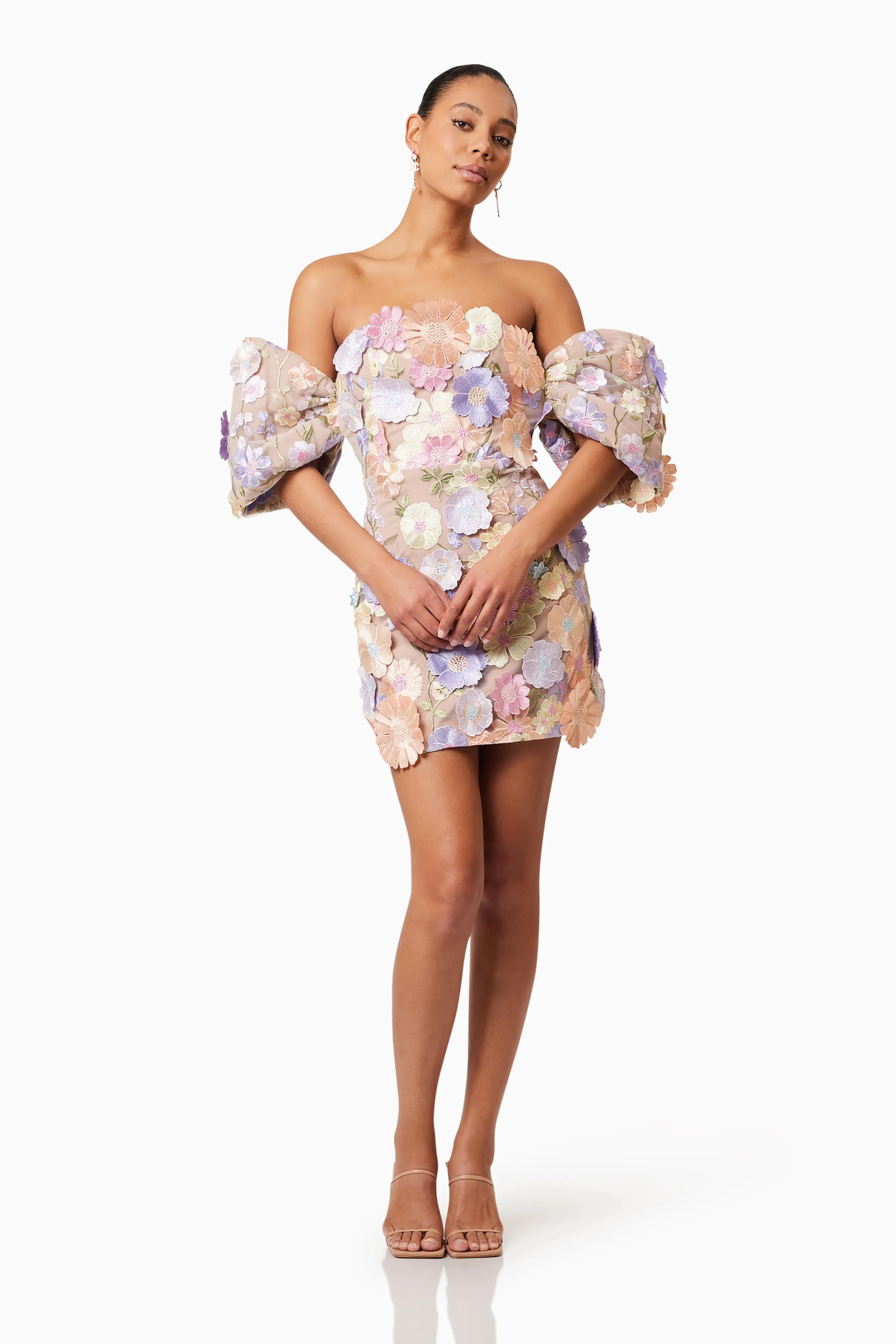 Perry Embellished Mini Dress in Purple sold by Elliatt product image thumbnail 4
