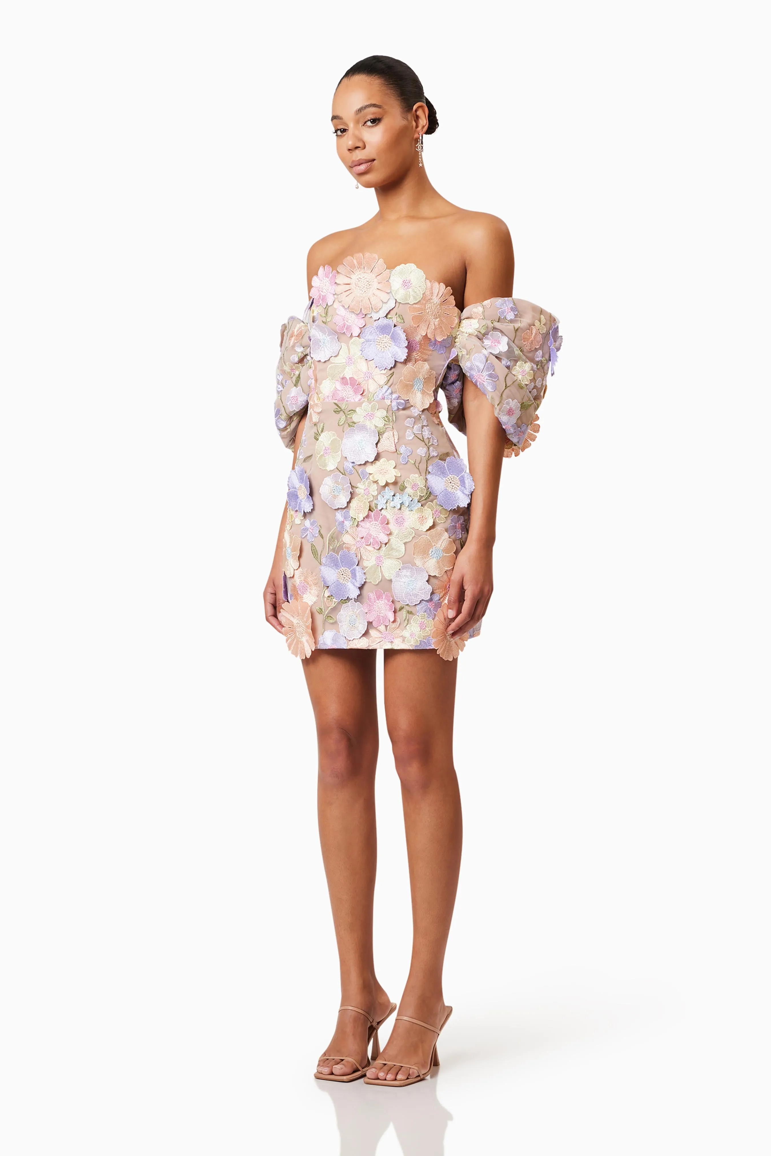 Perry Embellished Mini Dress in Purple sold by Elliatt product image thumbnail 3