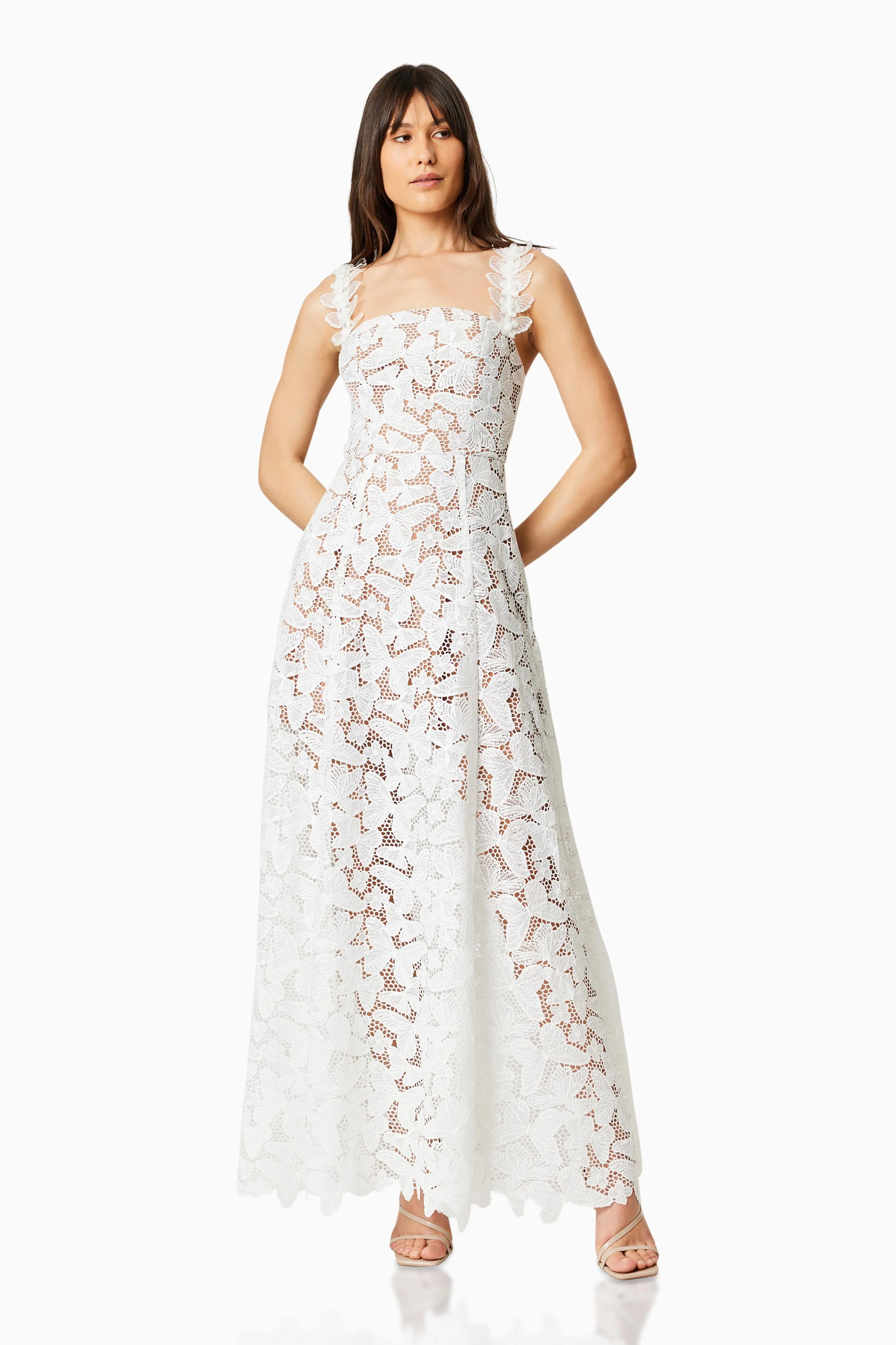 Symi Lace Maxi Dress In White sold by Elliatt product image thumbnail 4