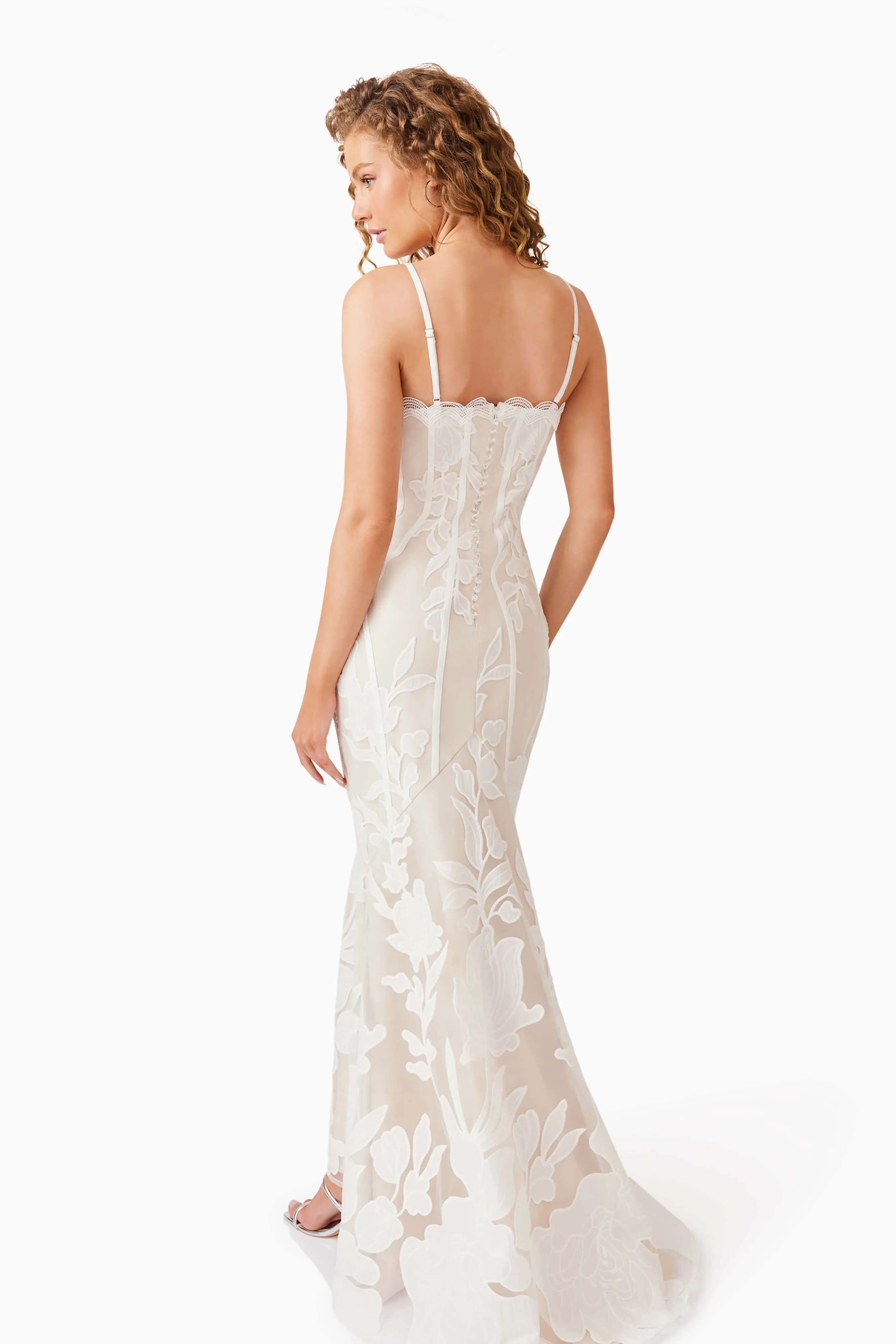 Florian Lace Gown in White sold by Elliatt product image thumbnail 5