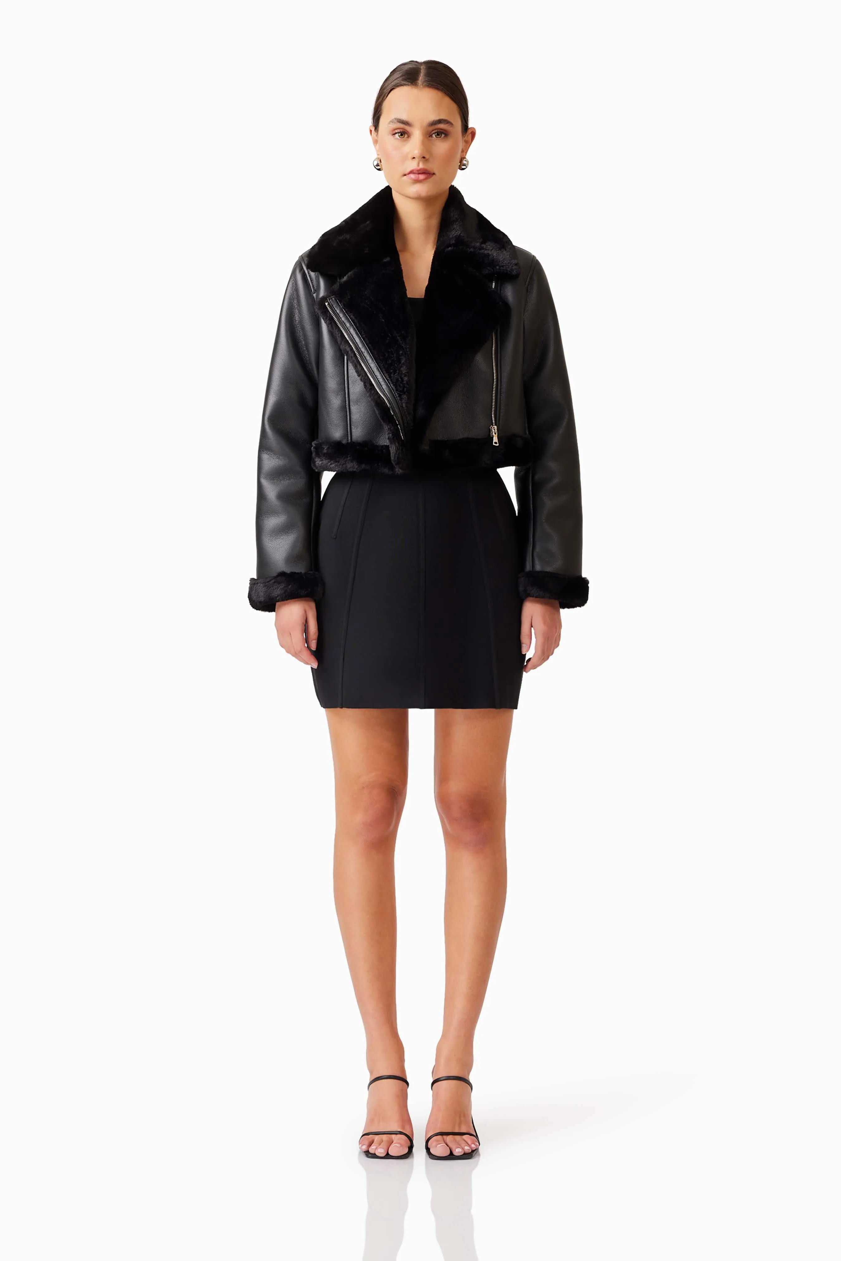Alta Cropped Jacket in Black sold by Elliatt