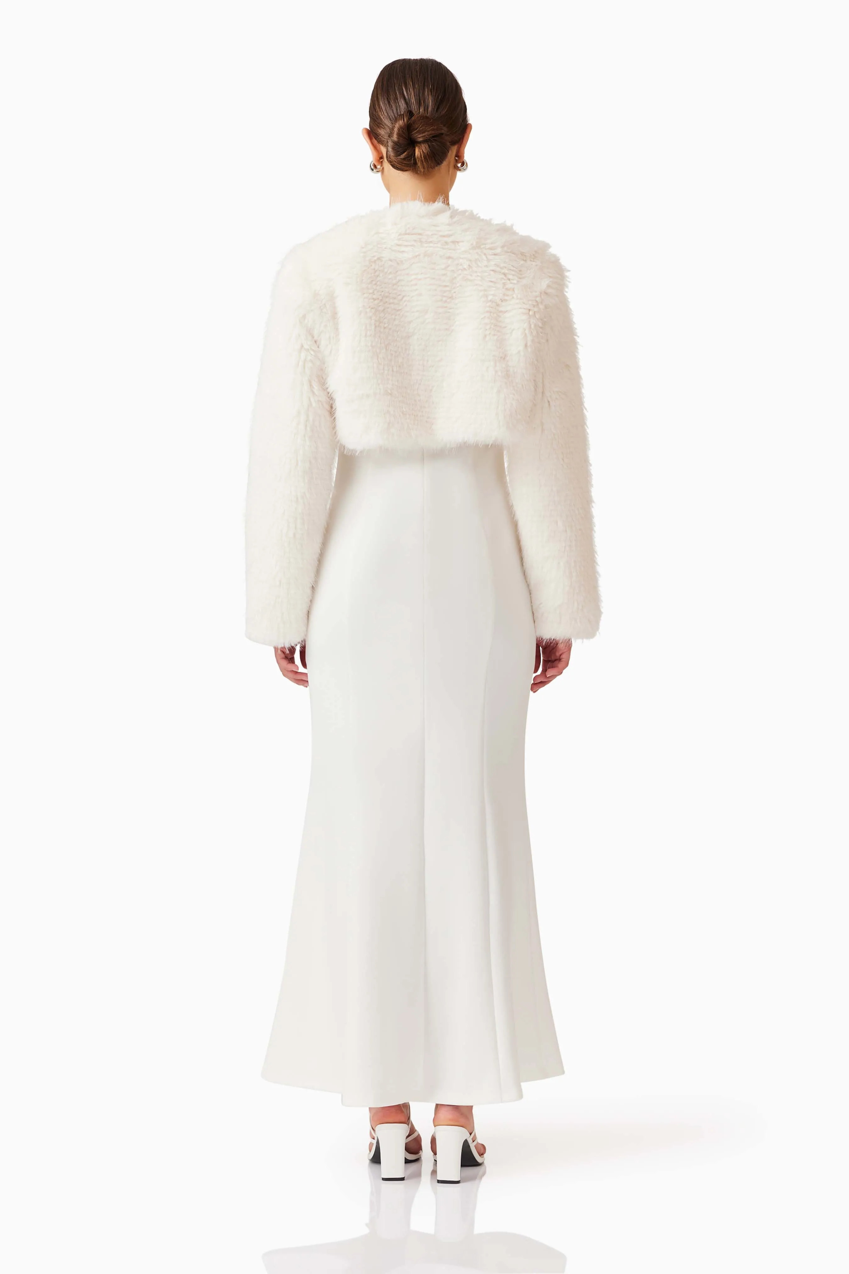 Desiree Cropped Jacket in White sold by Elliatt product image thumbnail 4