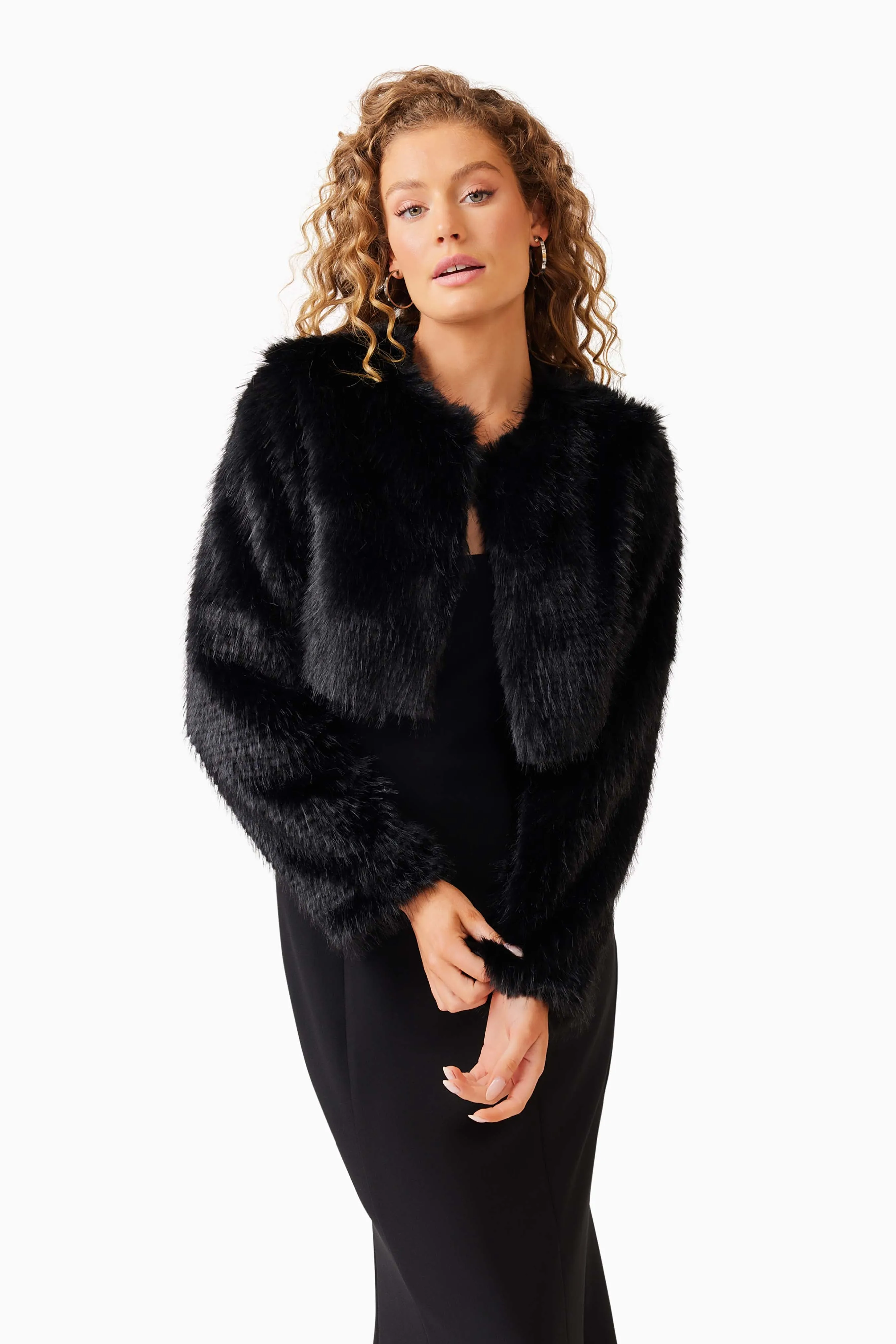 Desiree Cropped Jacket in Black sold by Elliatt product image thumbnail 5