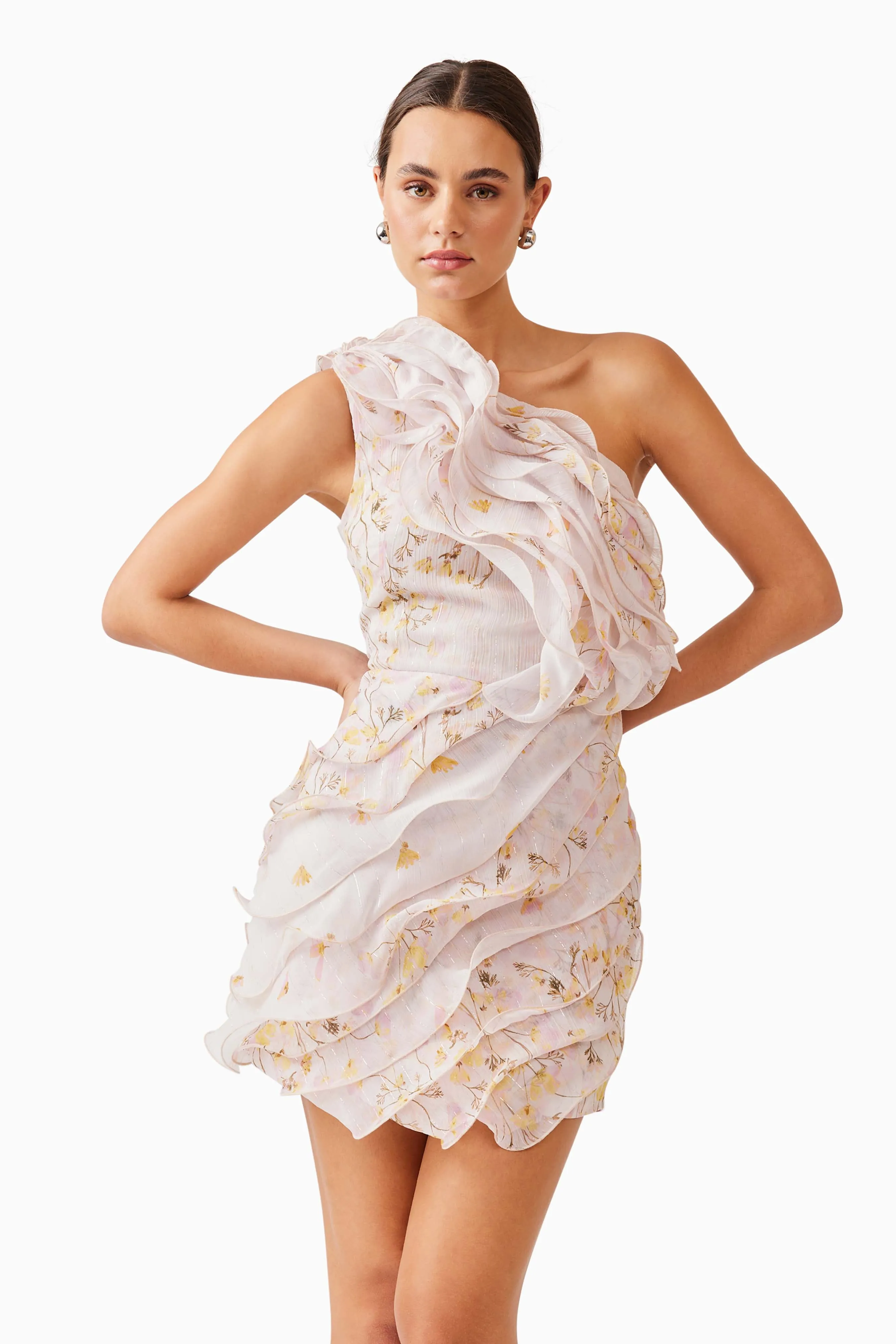 Tulsia Floral Mini Dress in Pink sold by Elliatt product image thumbnail 5