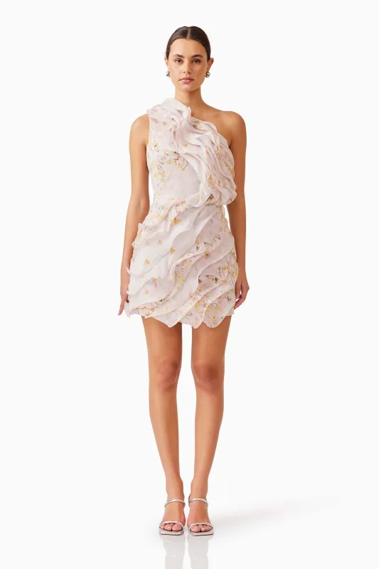 Tulsia Floral Mini Dress in Pink made by Elliatt