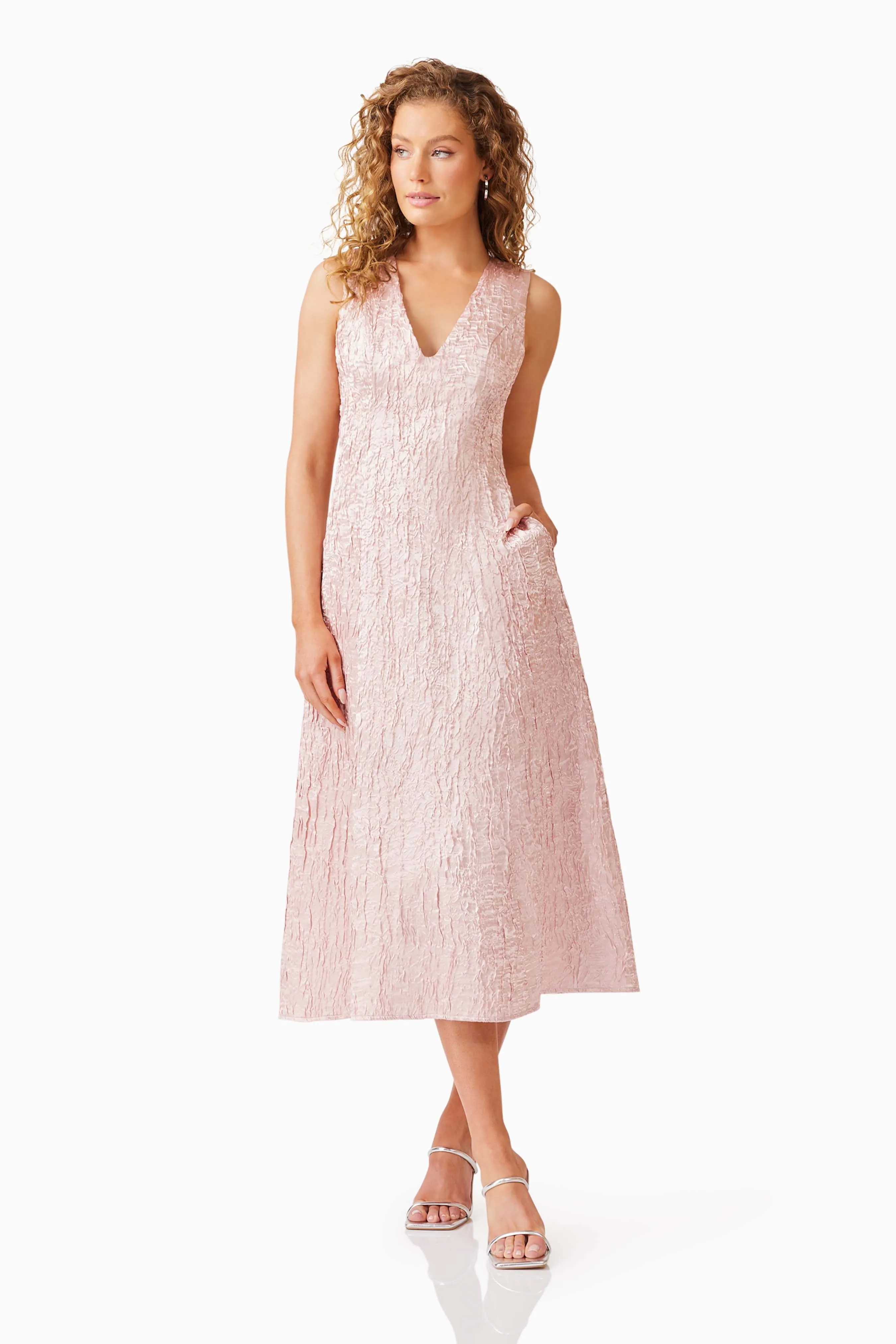 Joesphine Midi Dress in Pink sold by Elliatt product image thumbnail 2