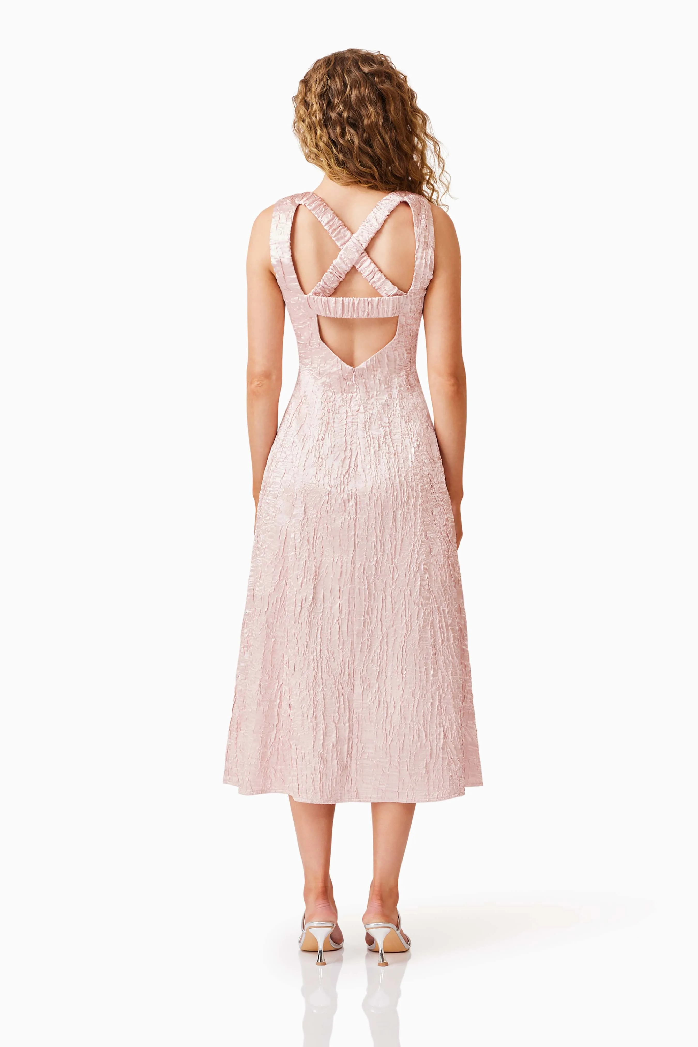 Joesphine Midi Dress in Pink sold by Elliatt product image thumbnail 4
