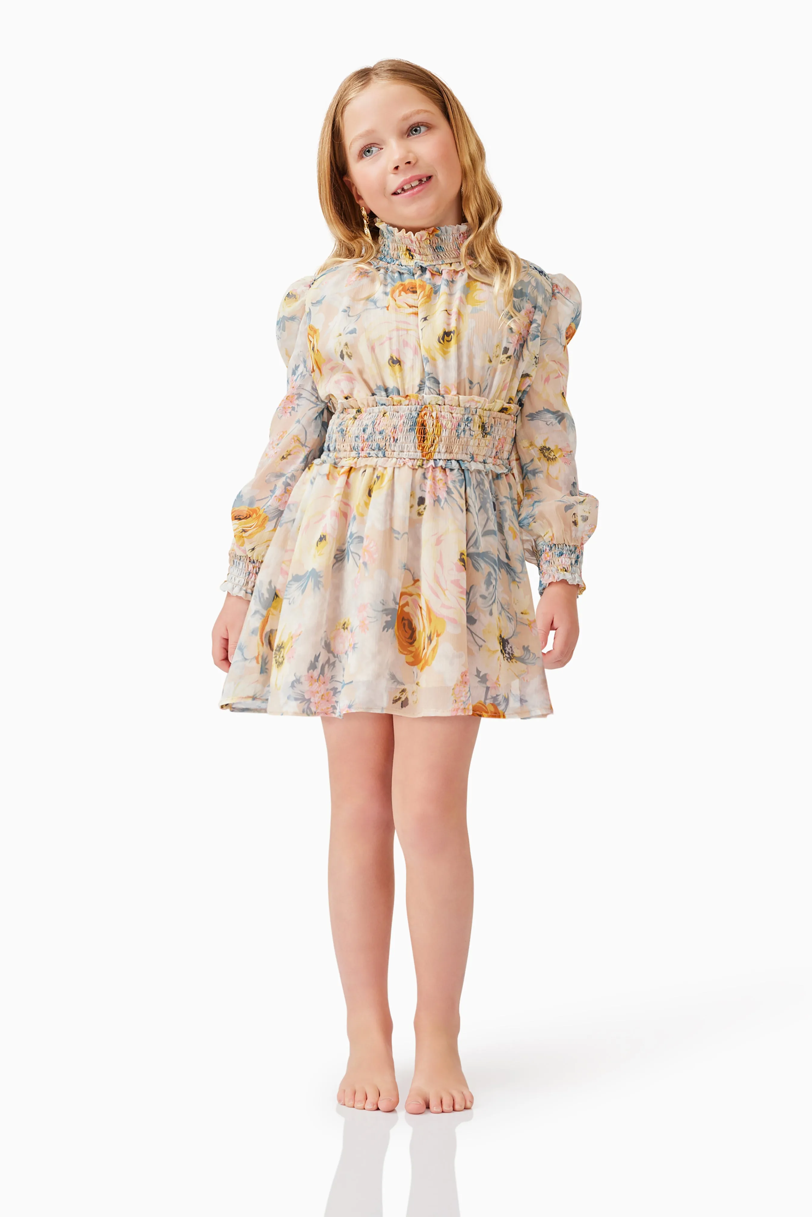 Astrid Long Sleeve Girls Dress in Floral sold by Elliatt product image thumbnail 3