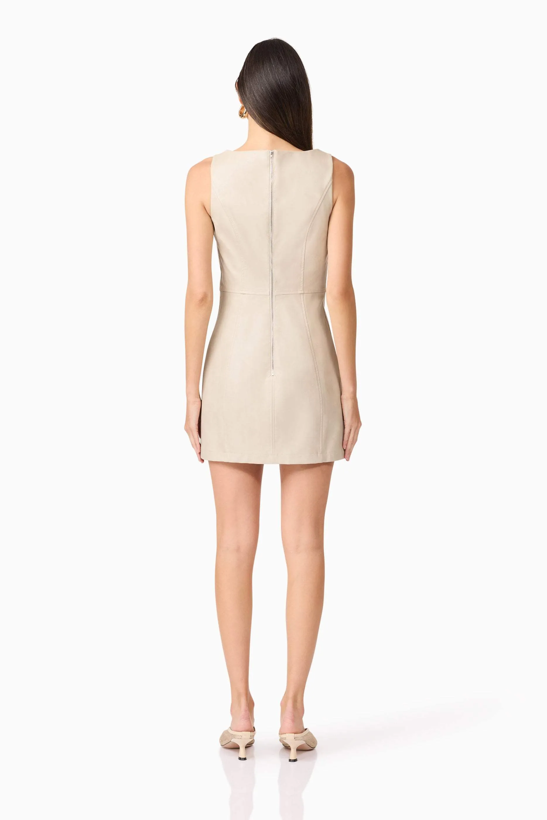 CURAAE Celina Leather Mini Dress sold by Elliatt product image thumbnail 4