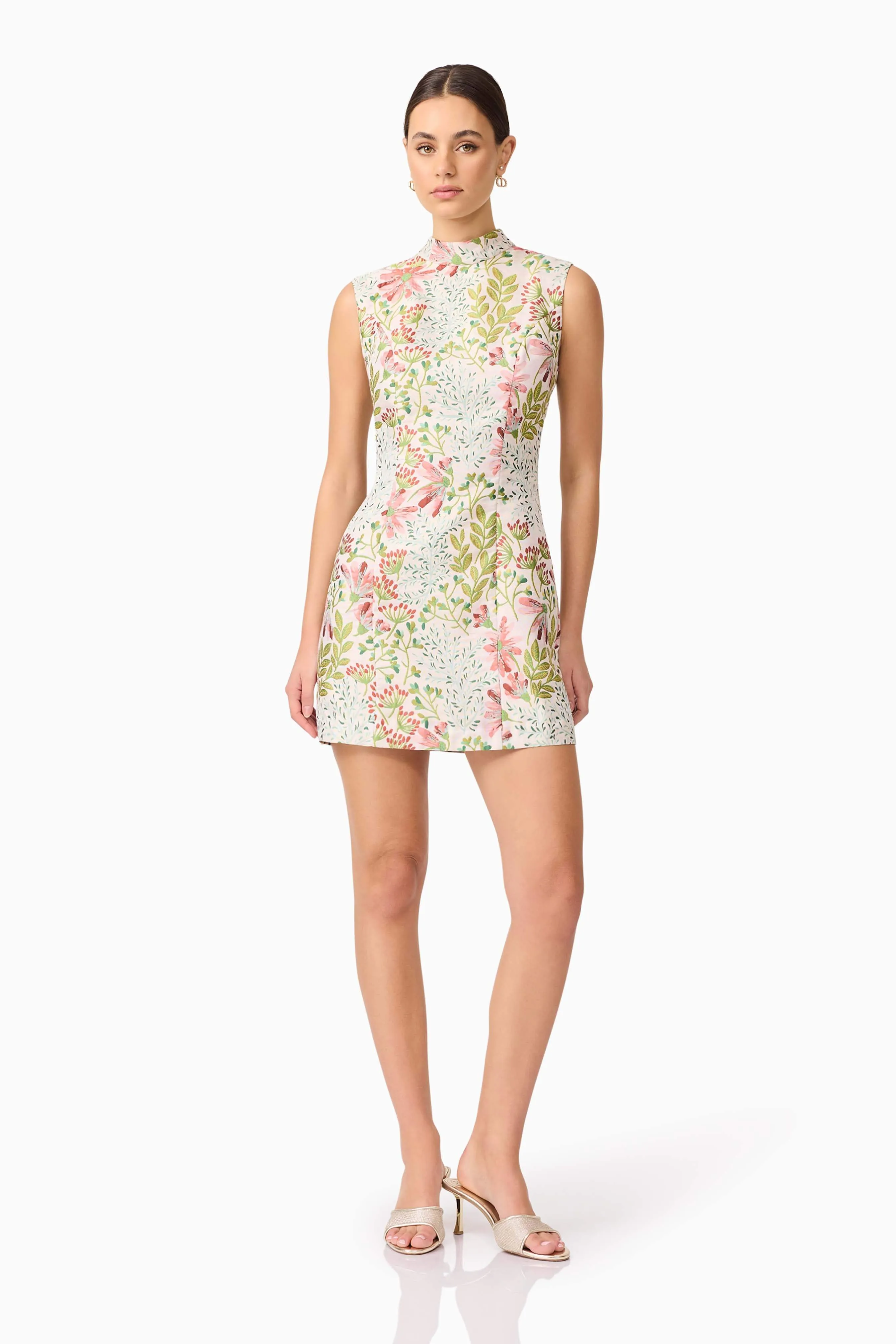 Calaantha Shift Mini Dress in Floral sold by Elliatt product image thumbnail 4
