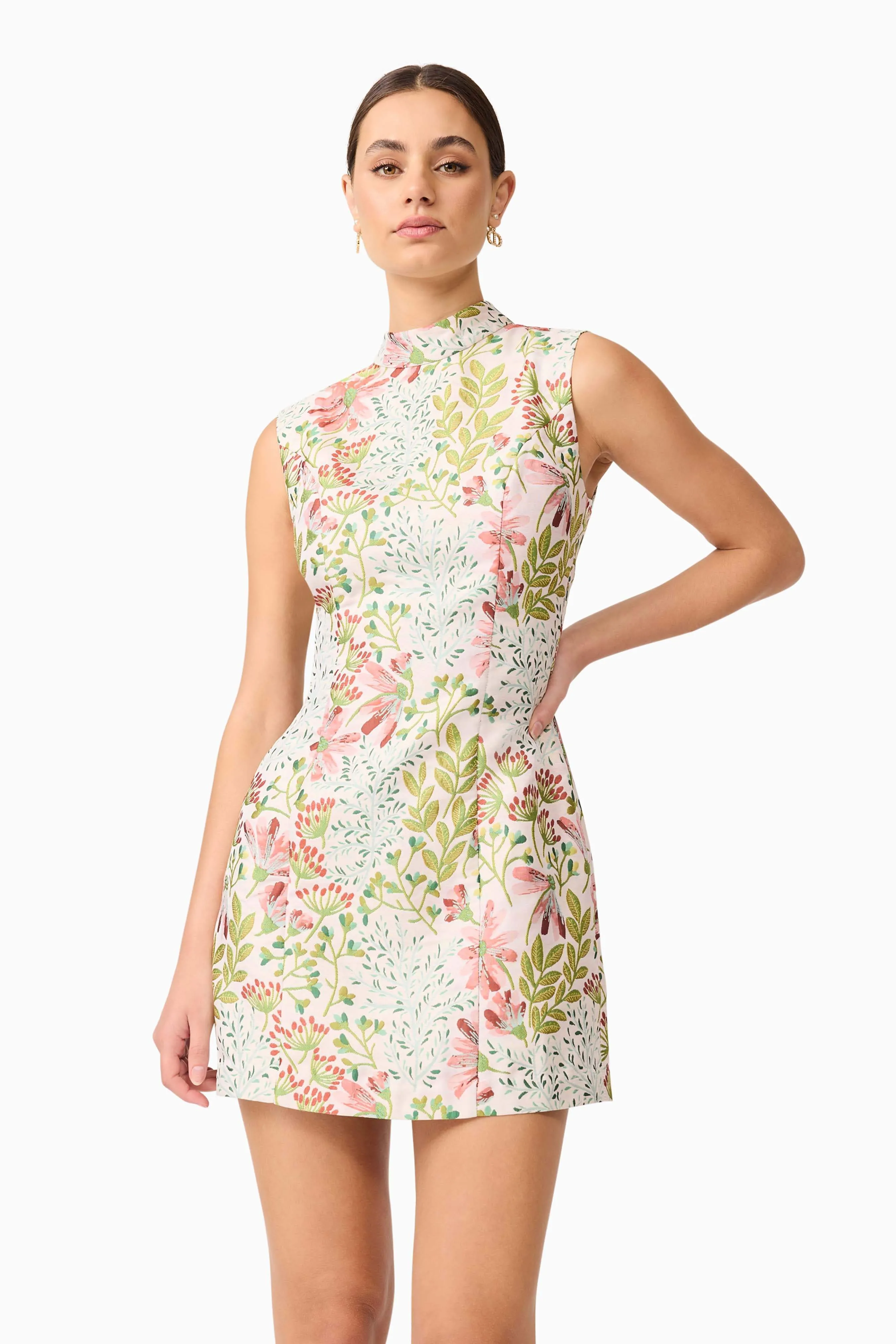 Calaantha Shift Mini Dress in Floral sold by Elliatt product image thumbnail 2