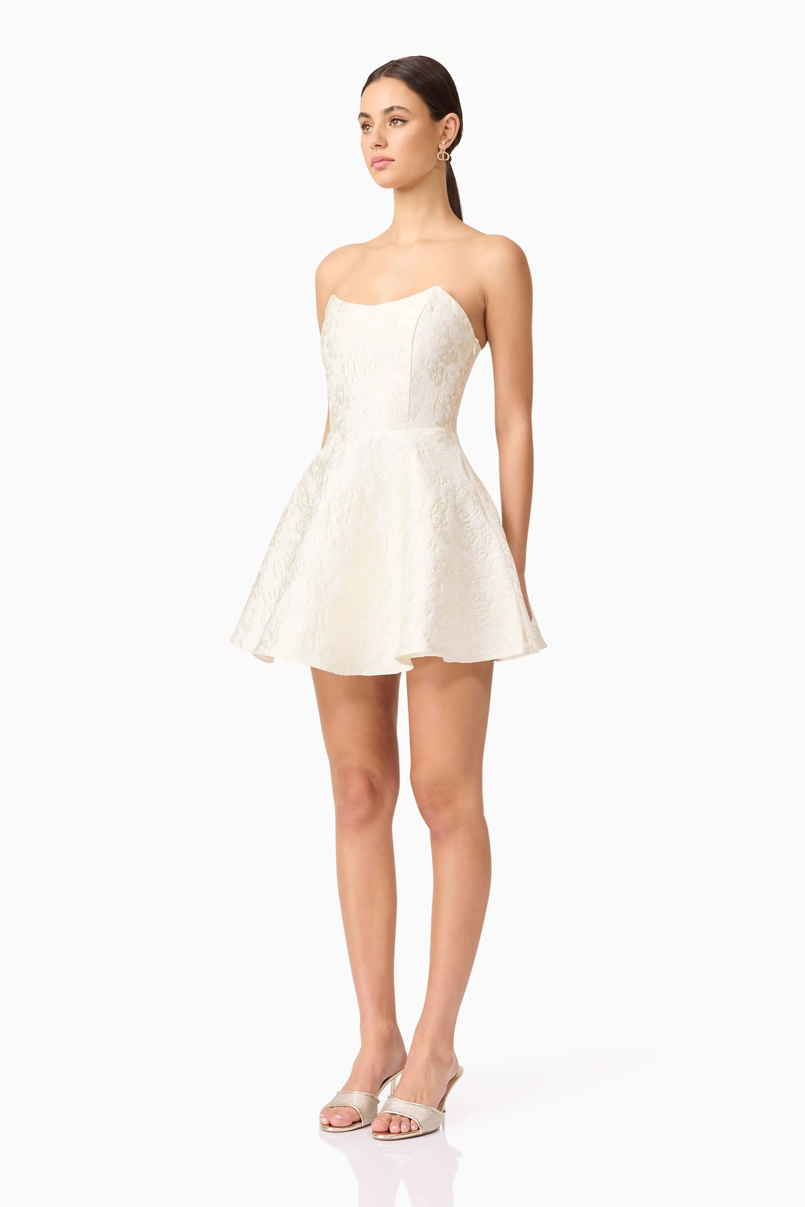 Galadirel Strapless Mini Dress in White sold by Elliatt product image thumbnail 3