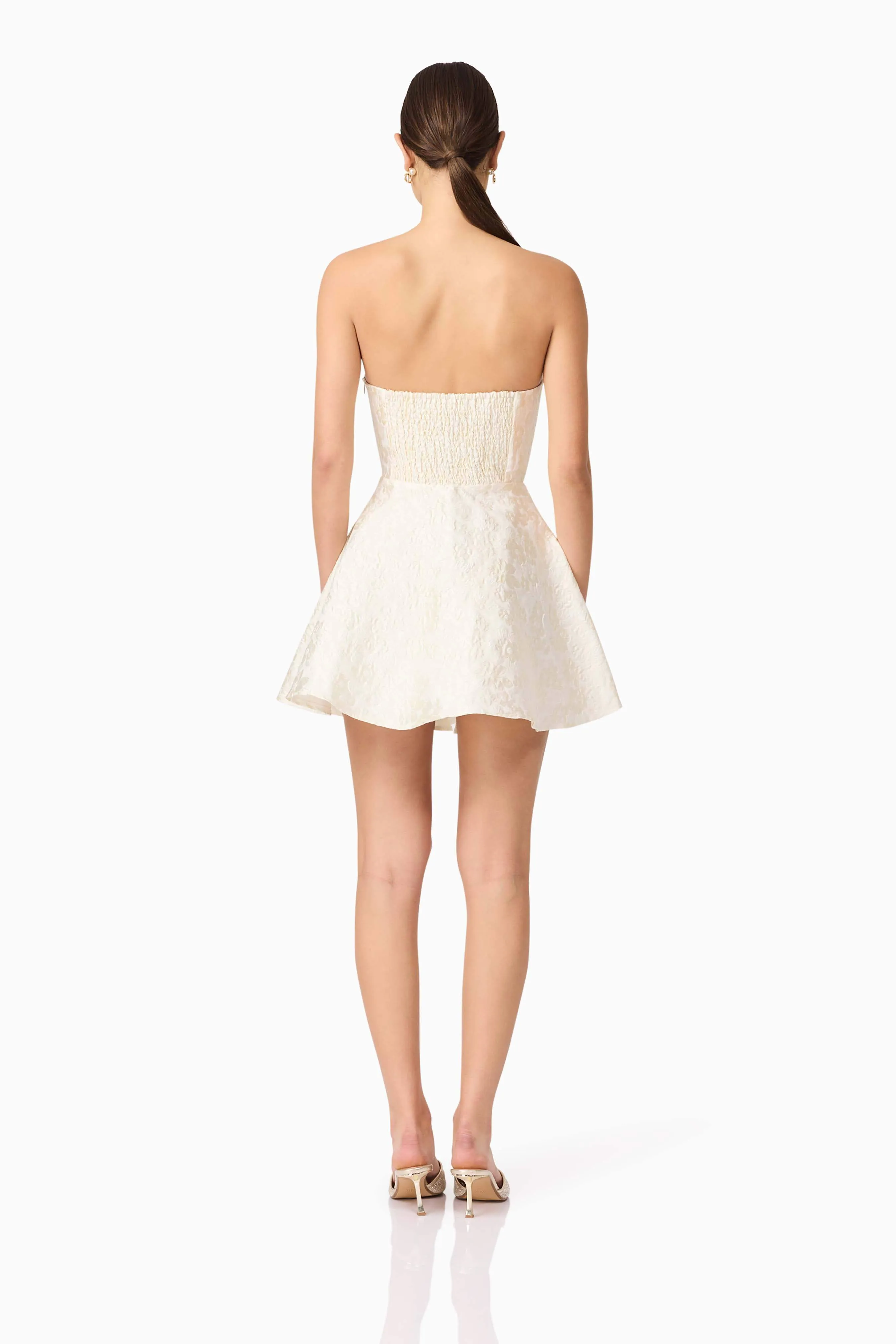Galadirel Strapless Mini Dress in White sold by Elliatt product image thumbnail 5