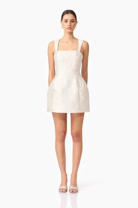 Galadirel Mini Dress in White sold by Elliatt