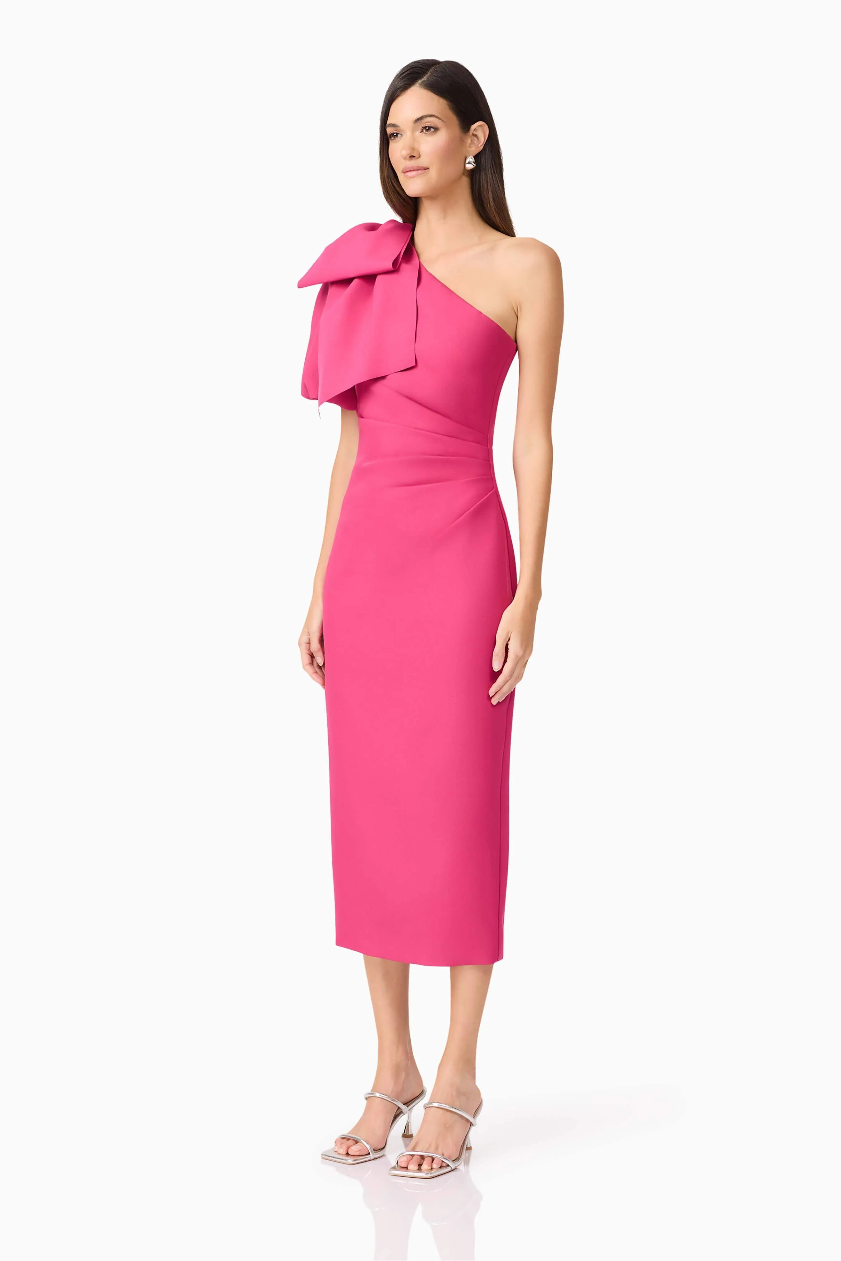 Elysie Asymmetrical Midi Dress in Pink sold by Elliatt product image thumbnail 3