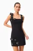 Chantelle Floral Mini Dress in Black sold by Elliatt