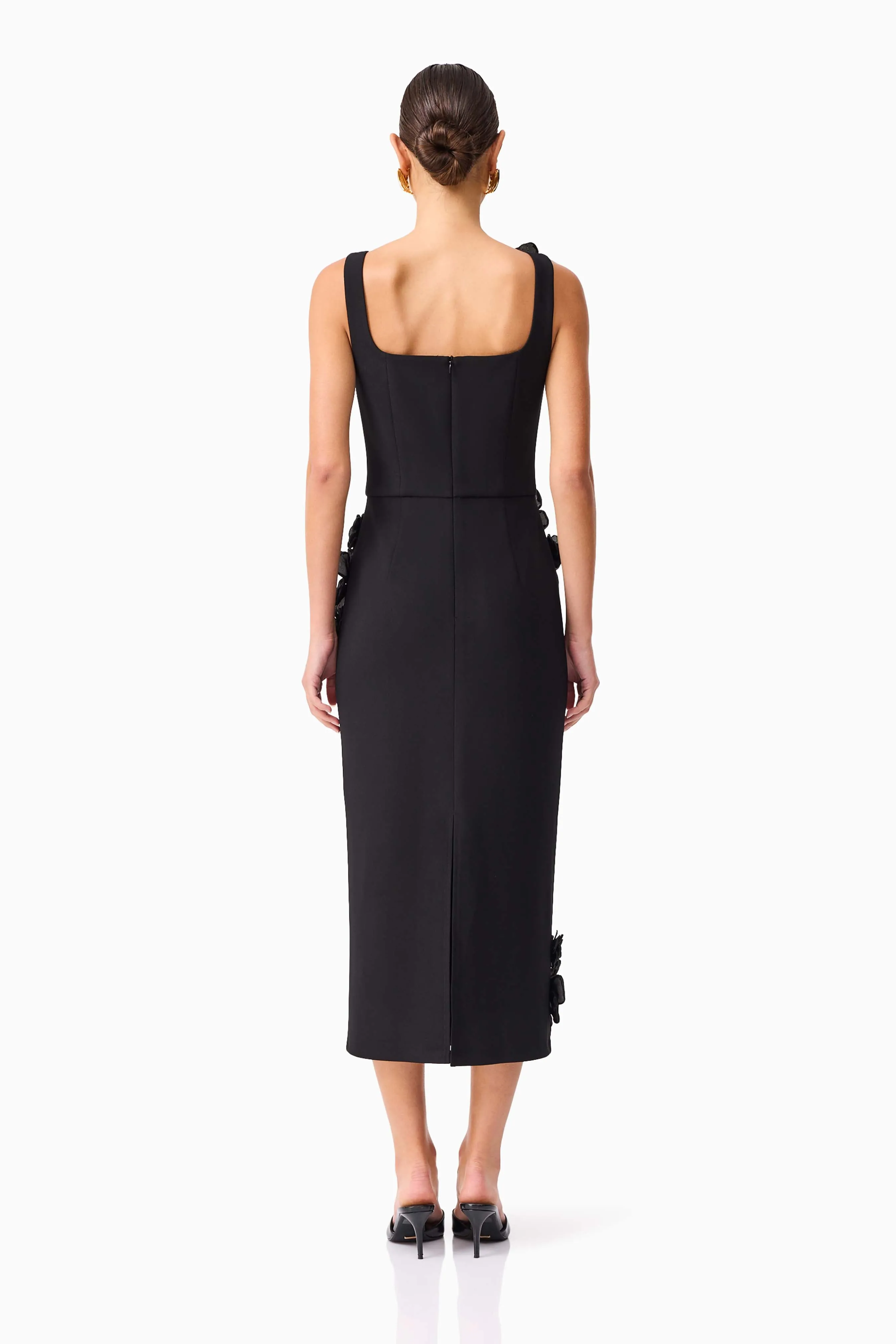 Chantelle 3D Midi Dress in Black sold by Elliatt product image thumbnail 5