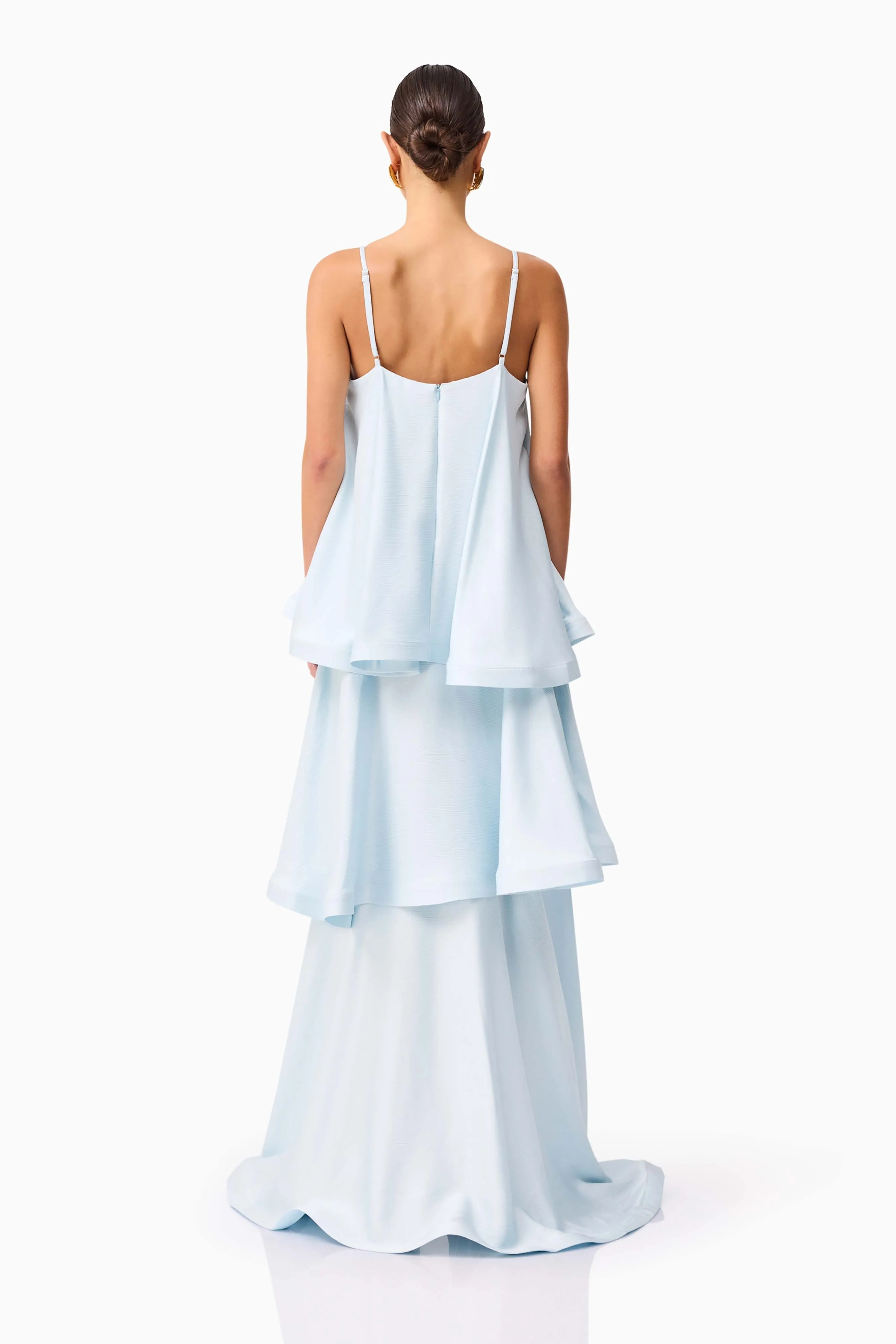 Tilly Tiered Maxi Dress in Blue sold by Elliatt product image thumbnail 5