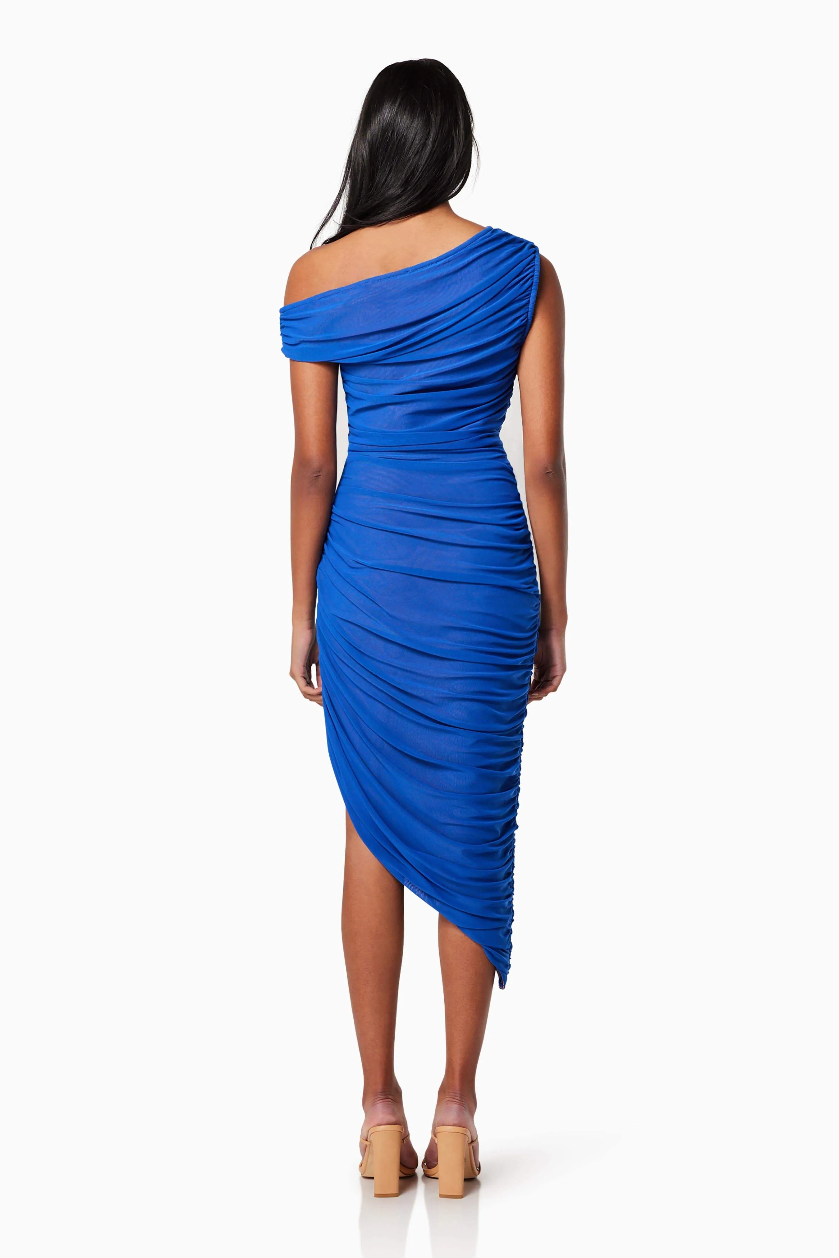 Rome Fitted Midi Dress In Blue sold by Elliatt product image thumbnail 4