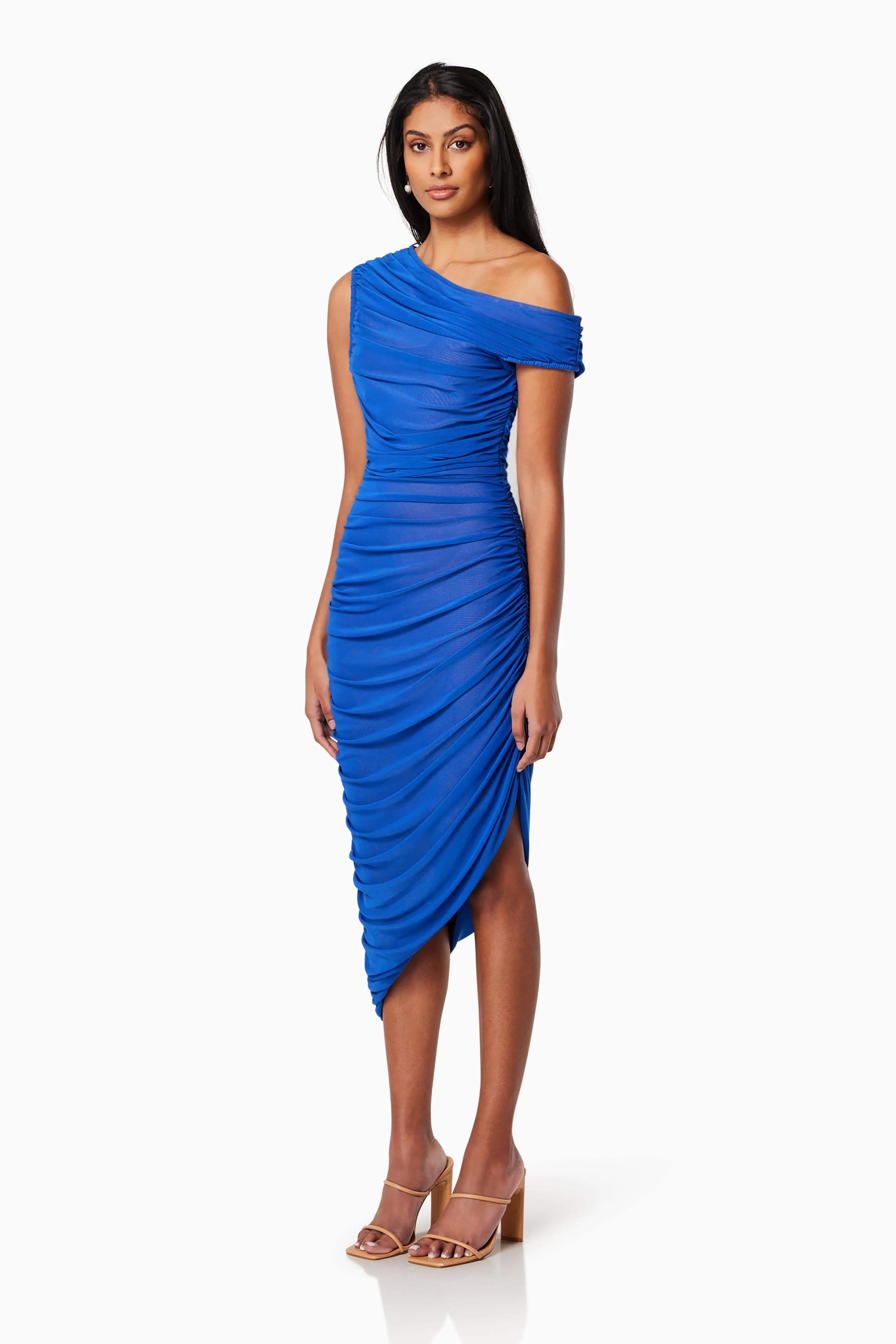 Rome Fitted Midi Dress In Blue sold by Elliatt product image thumbnail 3