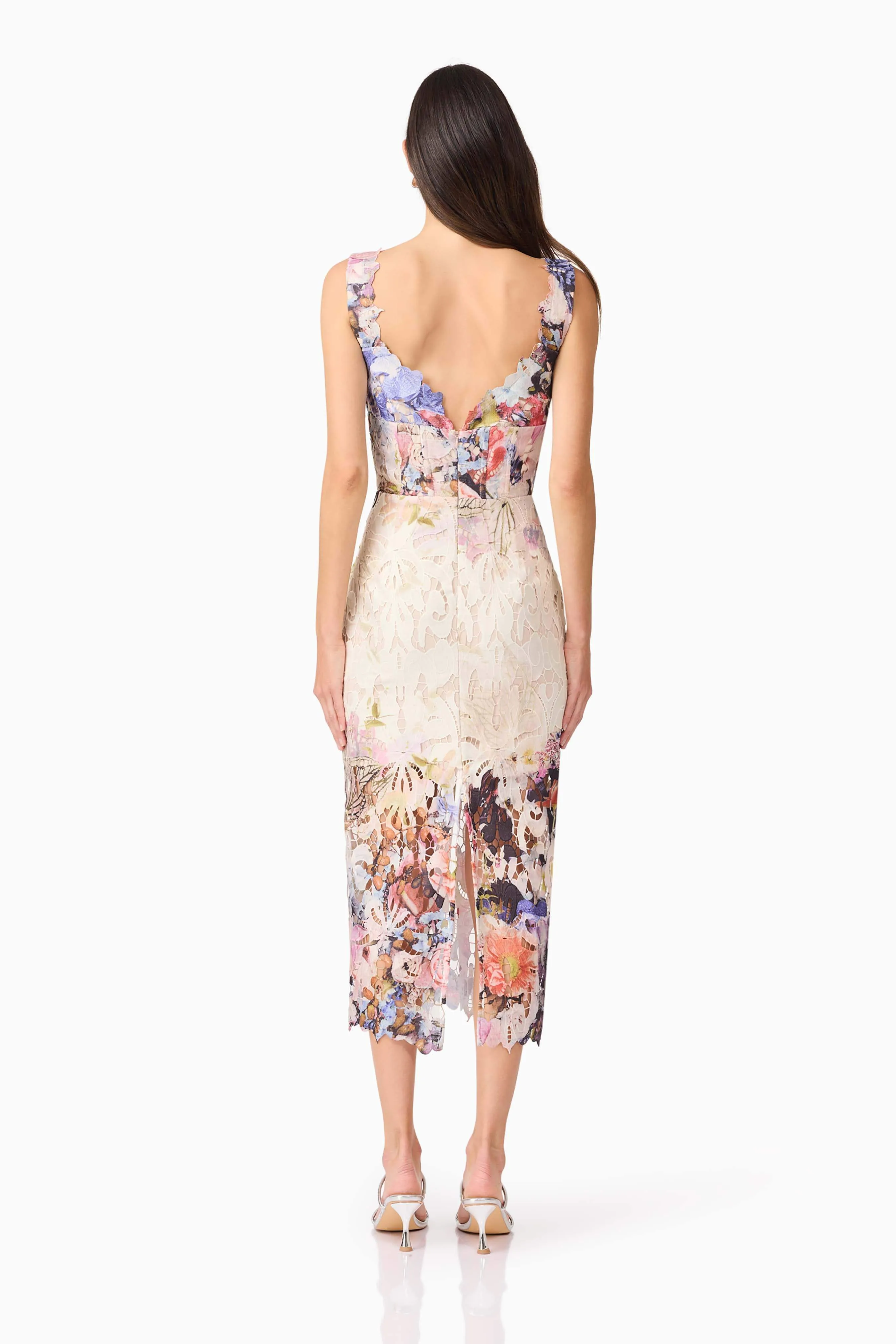 Matila Lace Midi Dress in Floral sold by Elliatt product image thumbnail 5