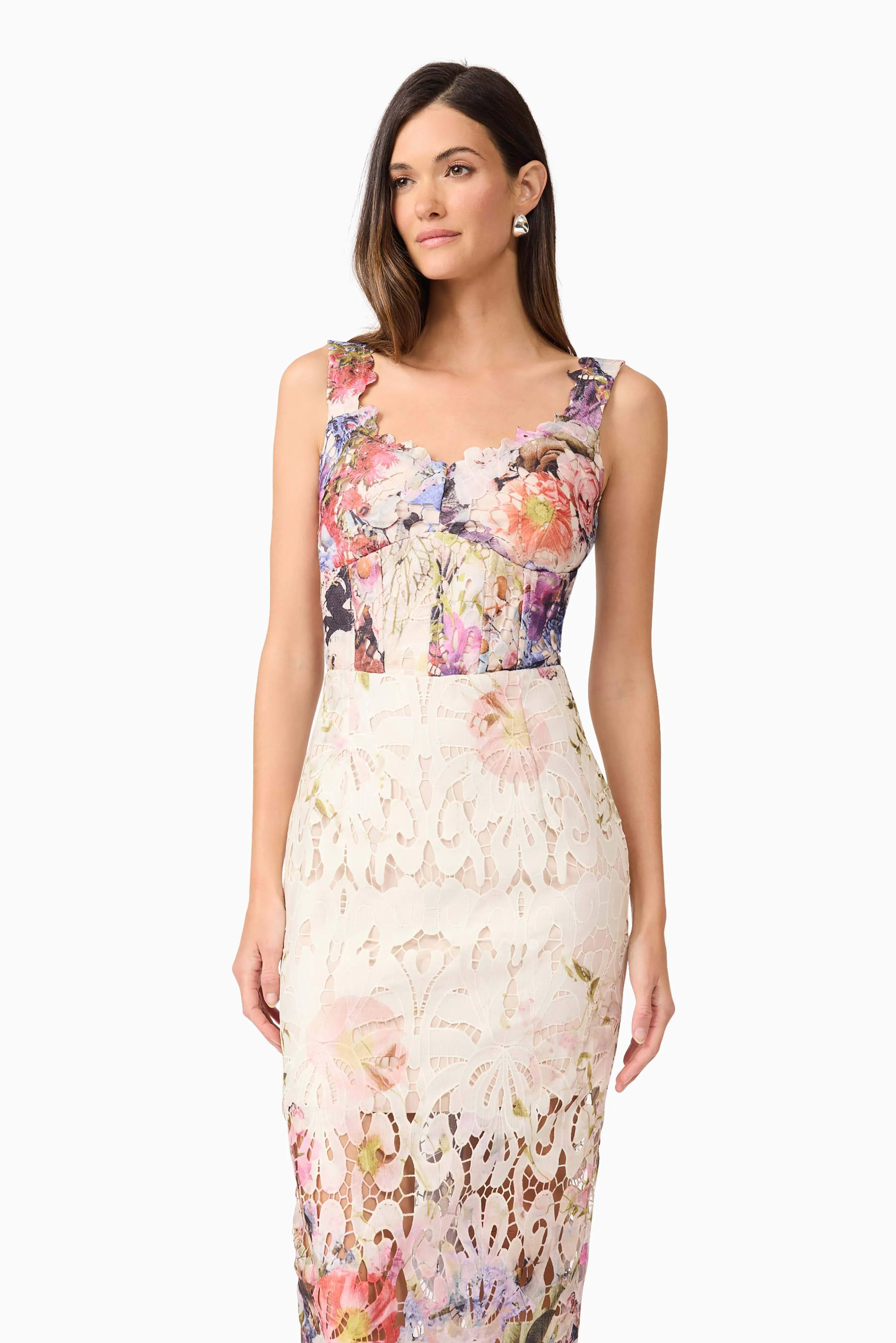 Matila Lace Midi Dress in Floral sold by Elliatt product image thumbnail 2