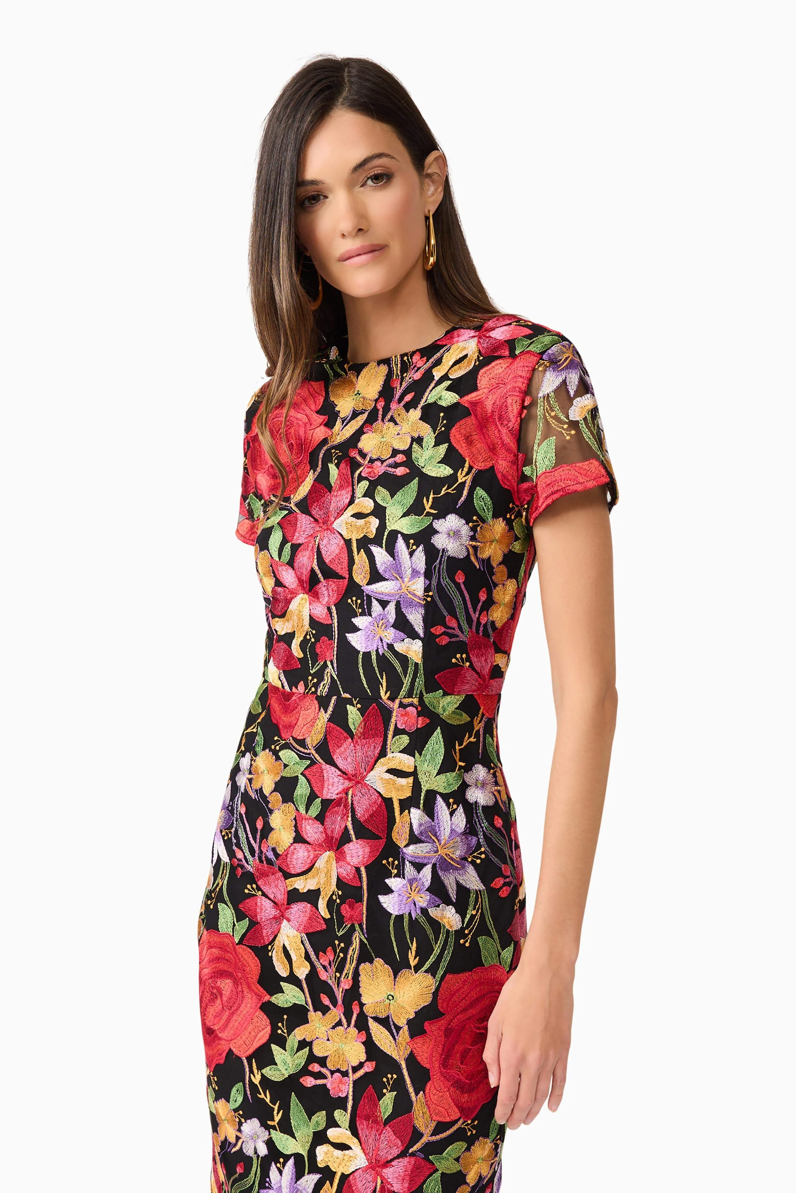 Talia Maxi Dress in Black Floral sold by Elliatt product image thumbnail 2