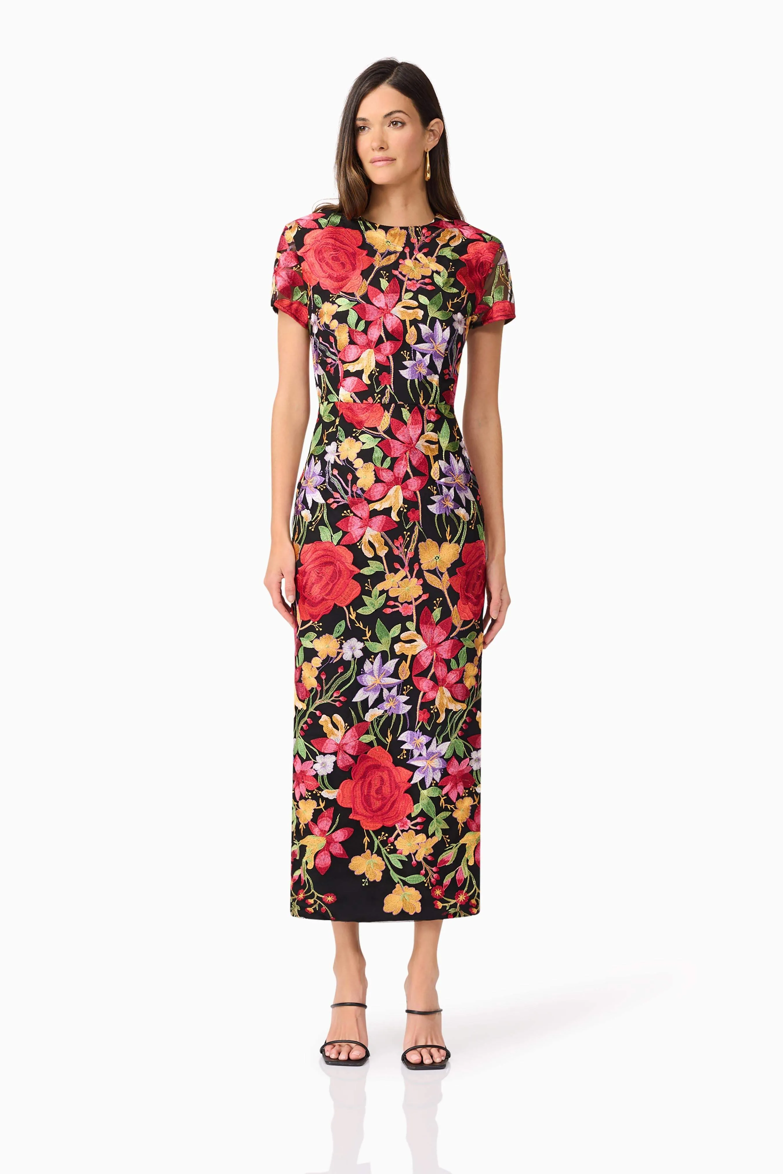 Talia Maxi Dress in Black Floral sold by Elliatt product image thumbnail 3
