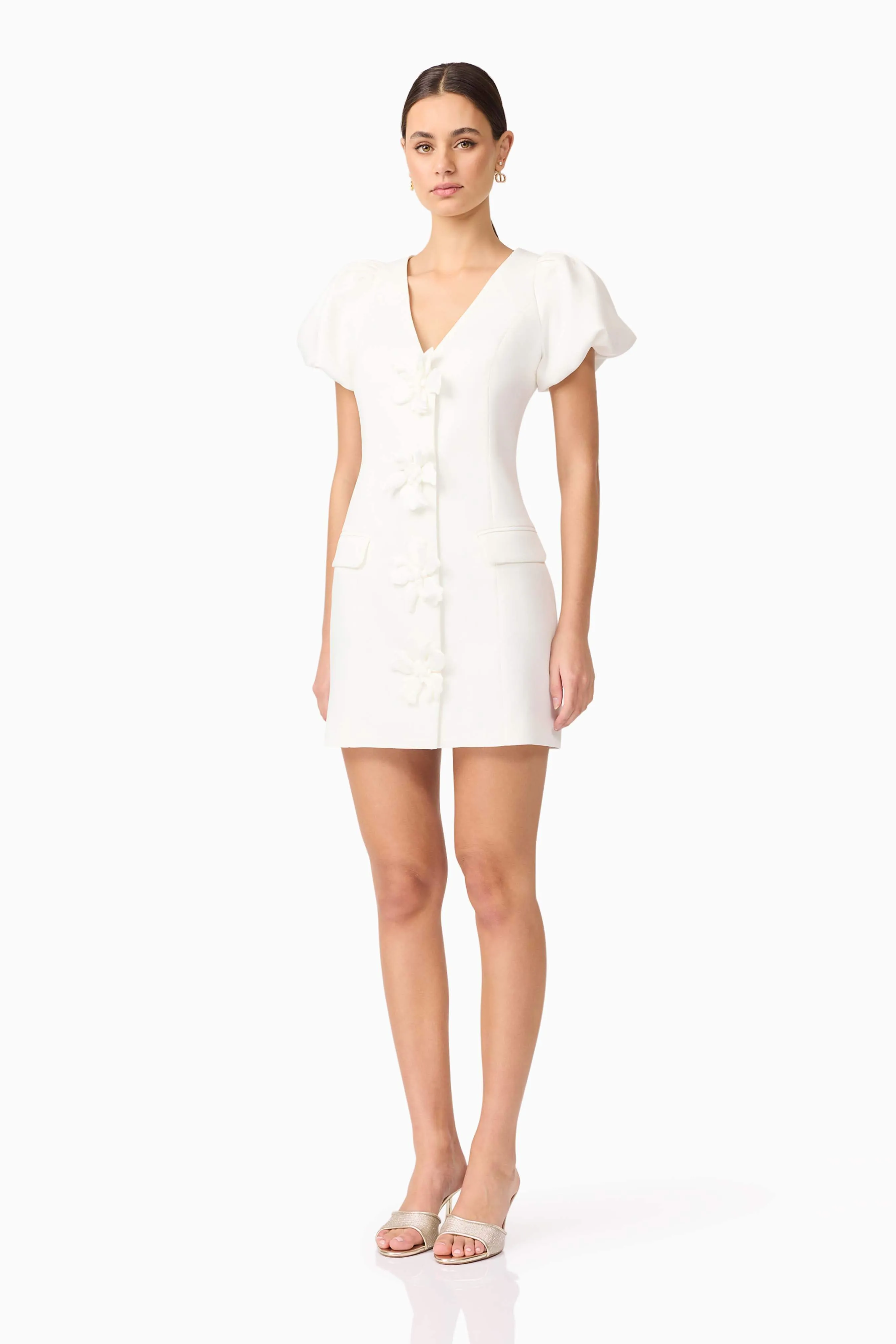 Elysie Blazer Mini Dress in White sold by Elliatt product image thumbnail 3