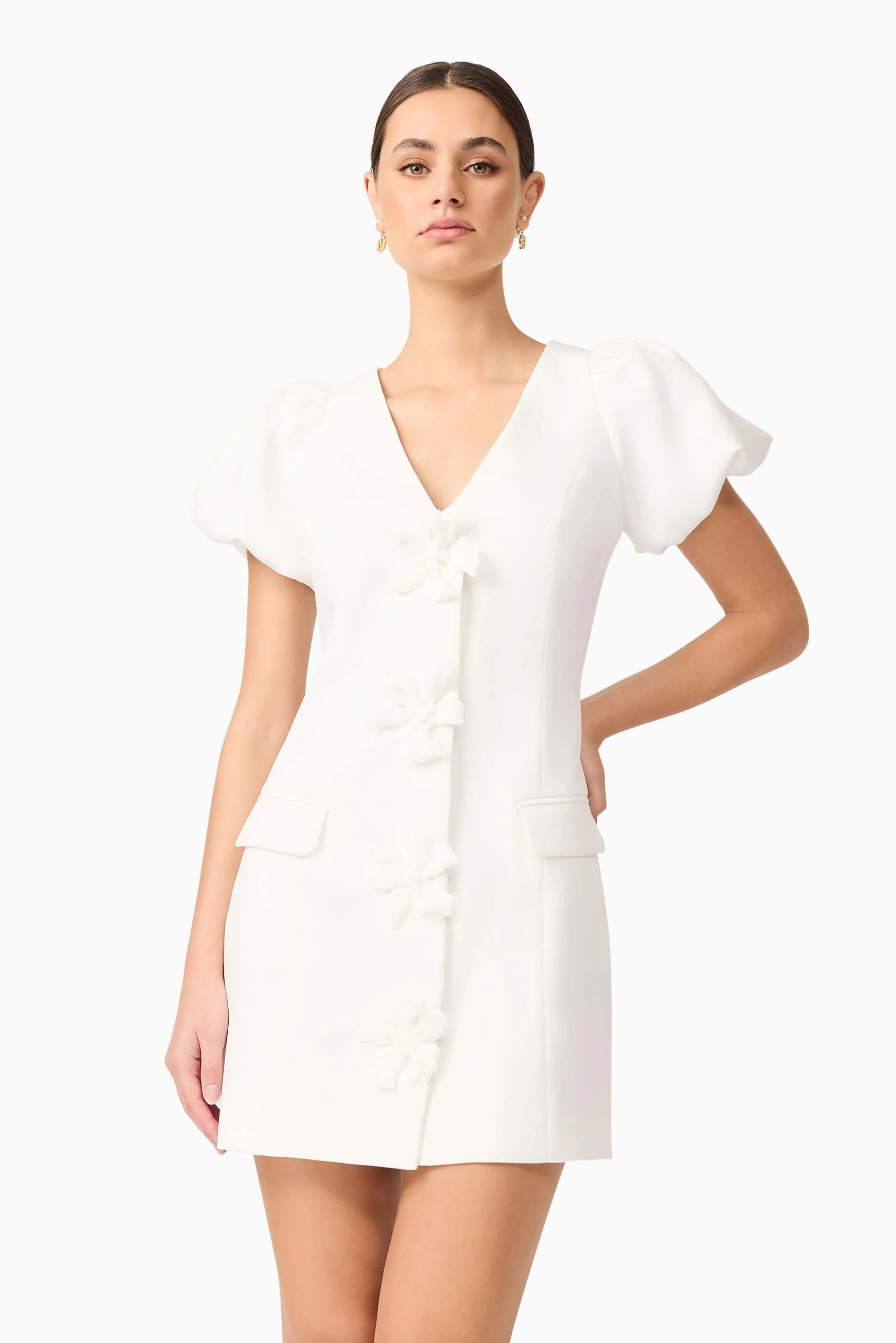 Elysie Blazer Mini Dress in White sold by Elliatt product image thumbnail 2