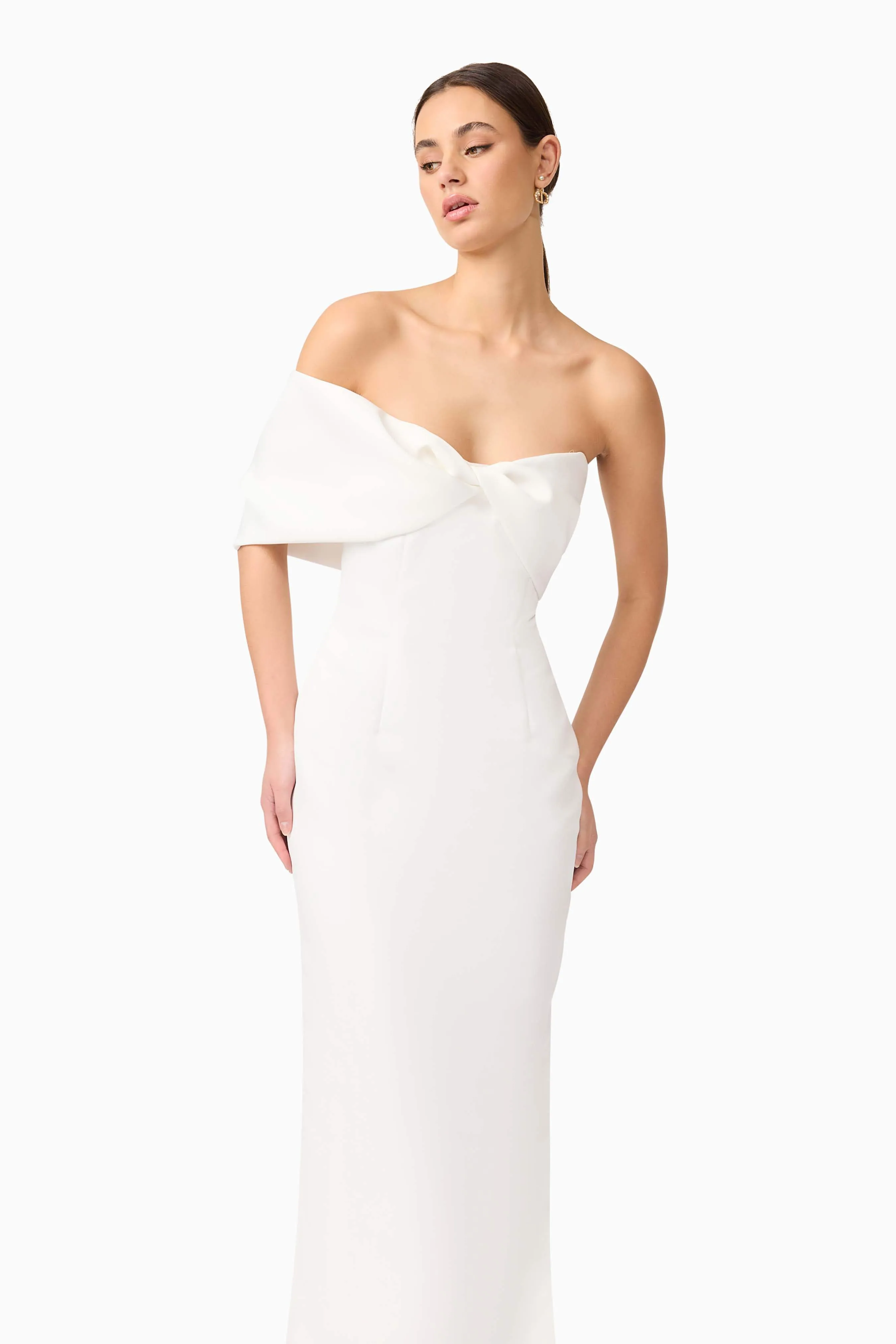 Dandelione Strapless Gown in White sold by Elliatt product image thumbnail 2