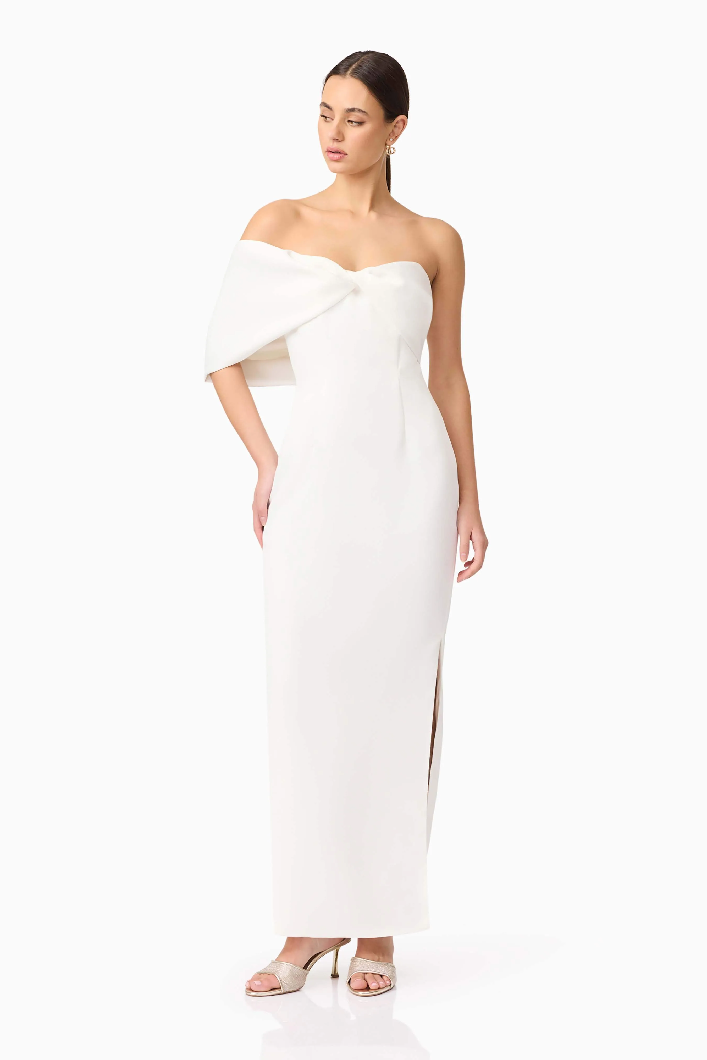 Dandelione Strapless Gown in White sold by Elliatt product image thumbnail 3