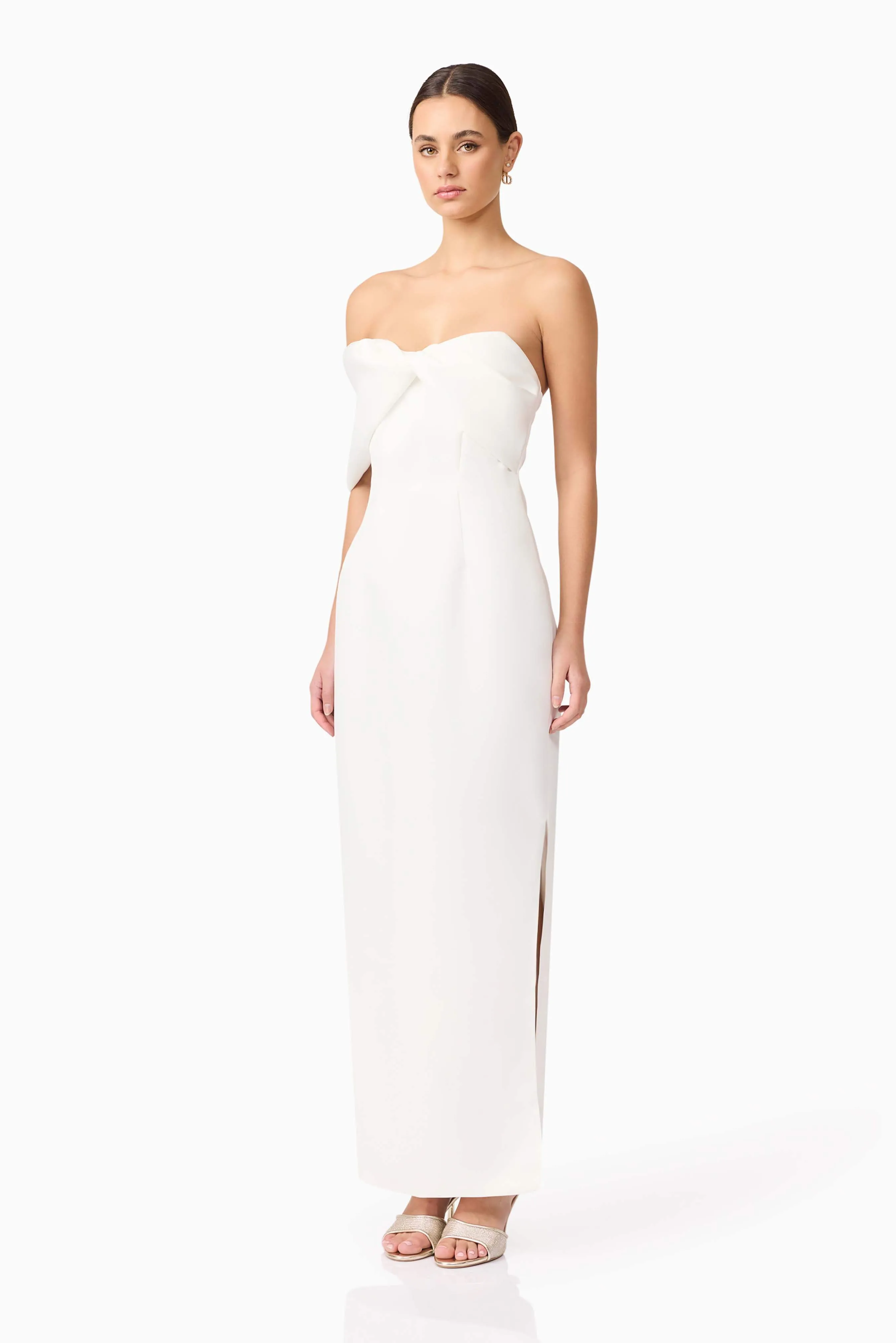 Dandelione Strapless Gown in White sold by Elliatt product image thumbnail 4