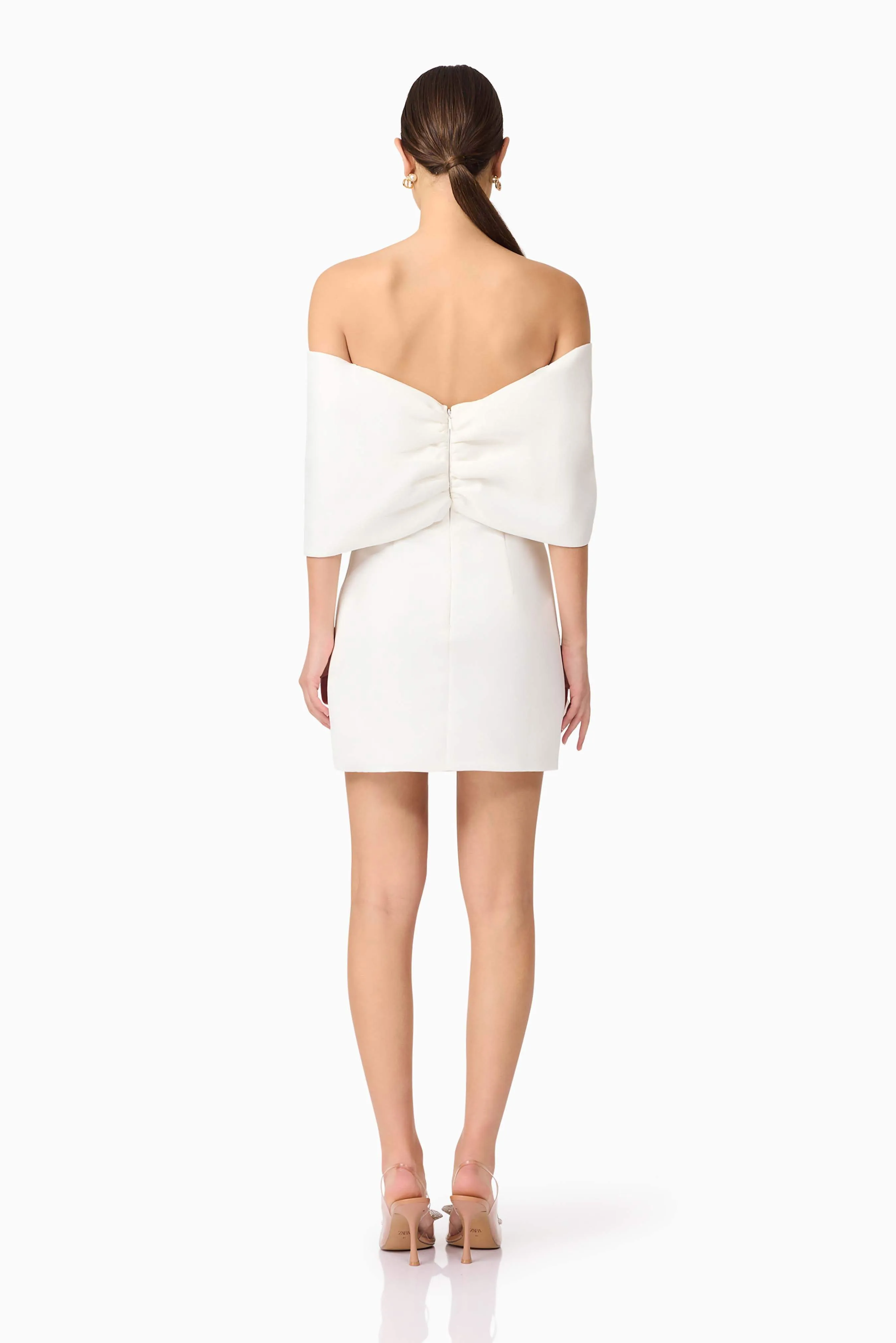 Dandelione Off The Shoulder Mini Dress in White sold by Elliatt product image thumbnail 5
