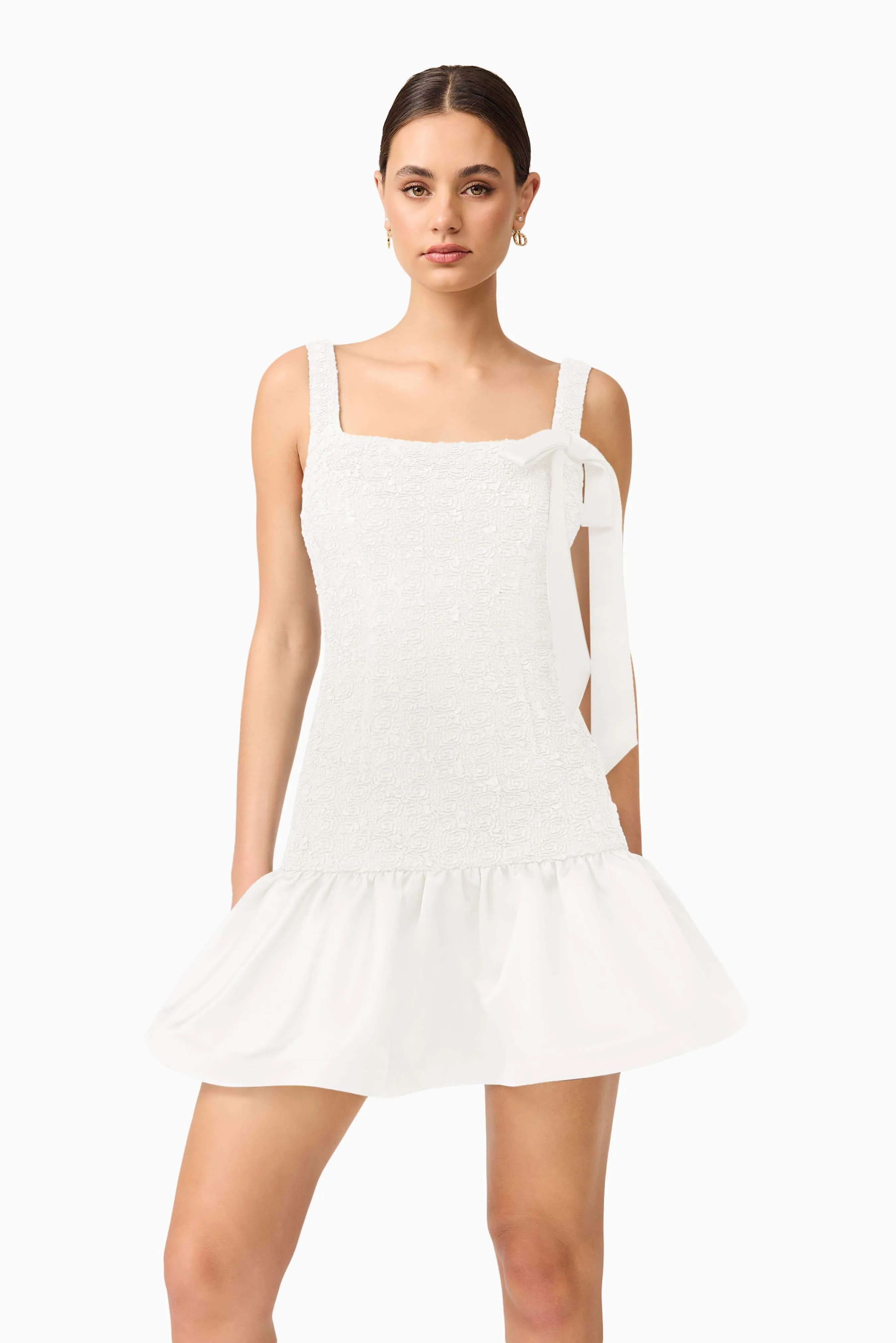 Dandelion Mini Dress in White sold by Elliatt product image thumbnail 4